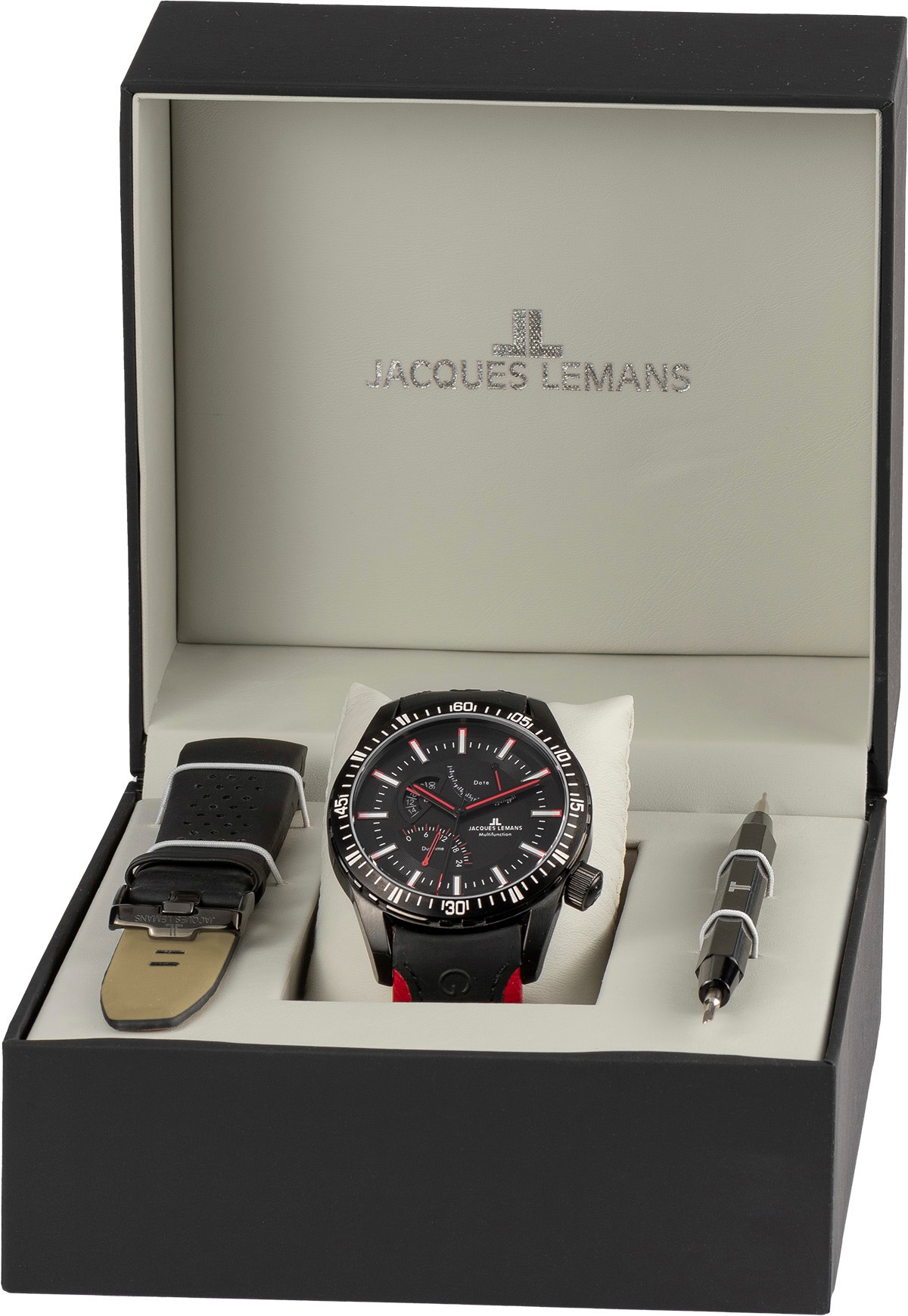 Jacques Lemans Chronograph »Liverpool GMT, 1-1880A«, (Set, 3 tlg., mit  Wechselband und Werkzeug) online bestellen | BAUR