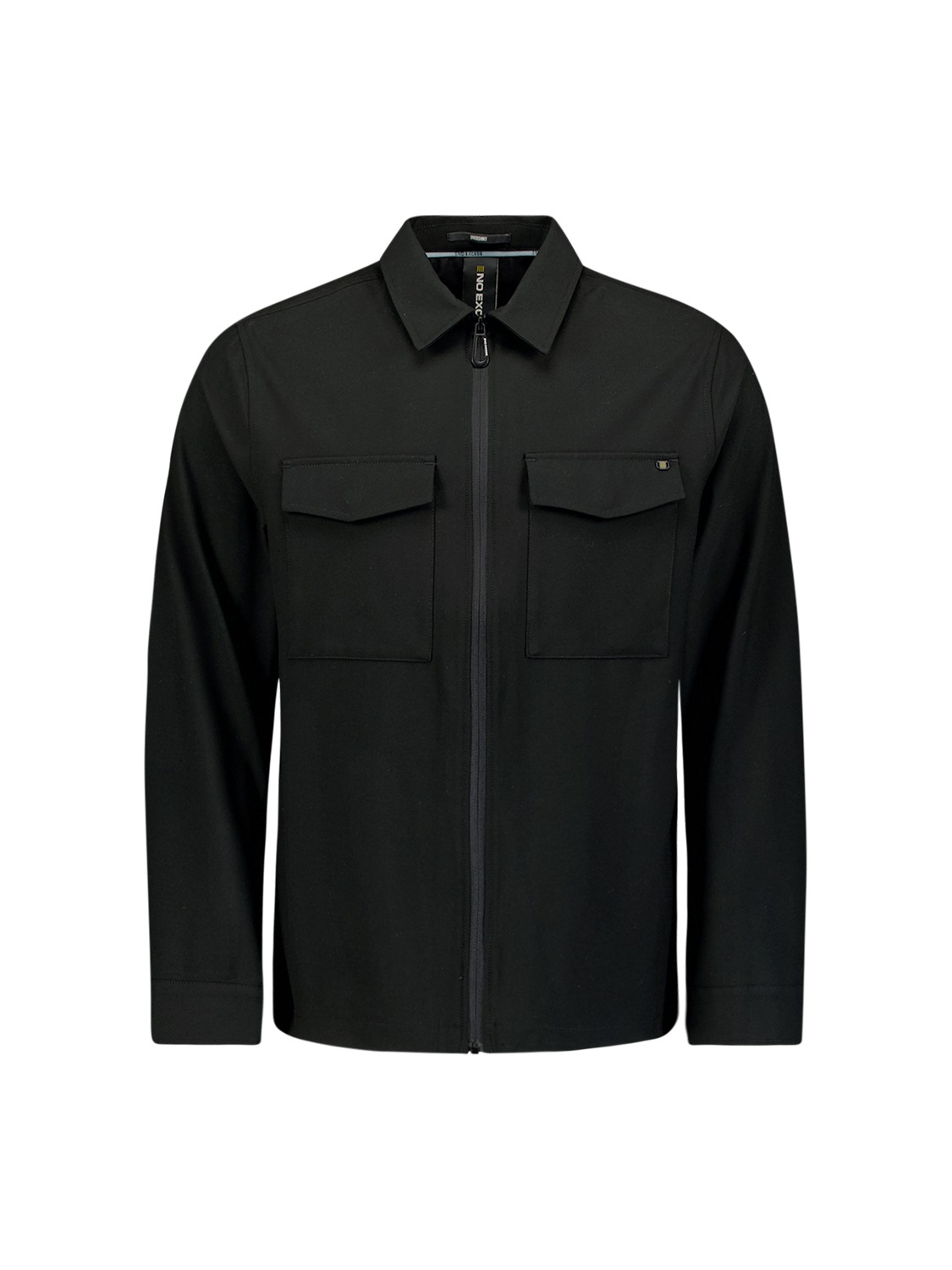 NO EXCESS Langarmhemd »No Excess Overshirt mit Zip-Verschluss«