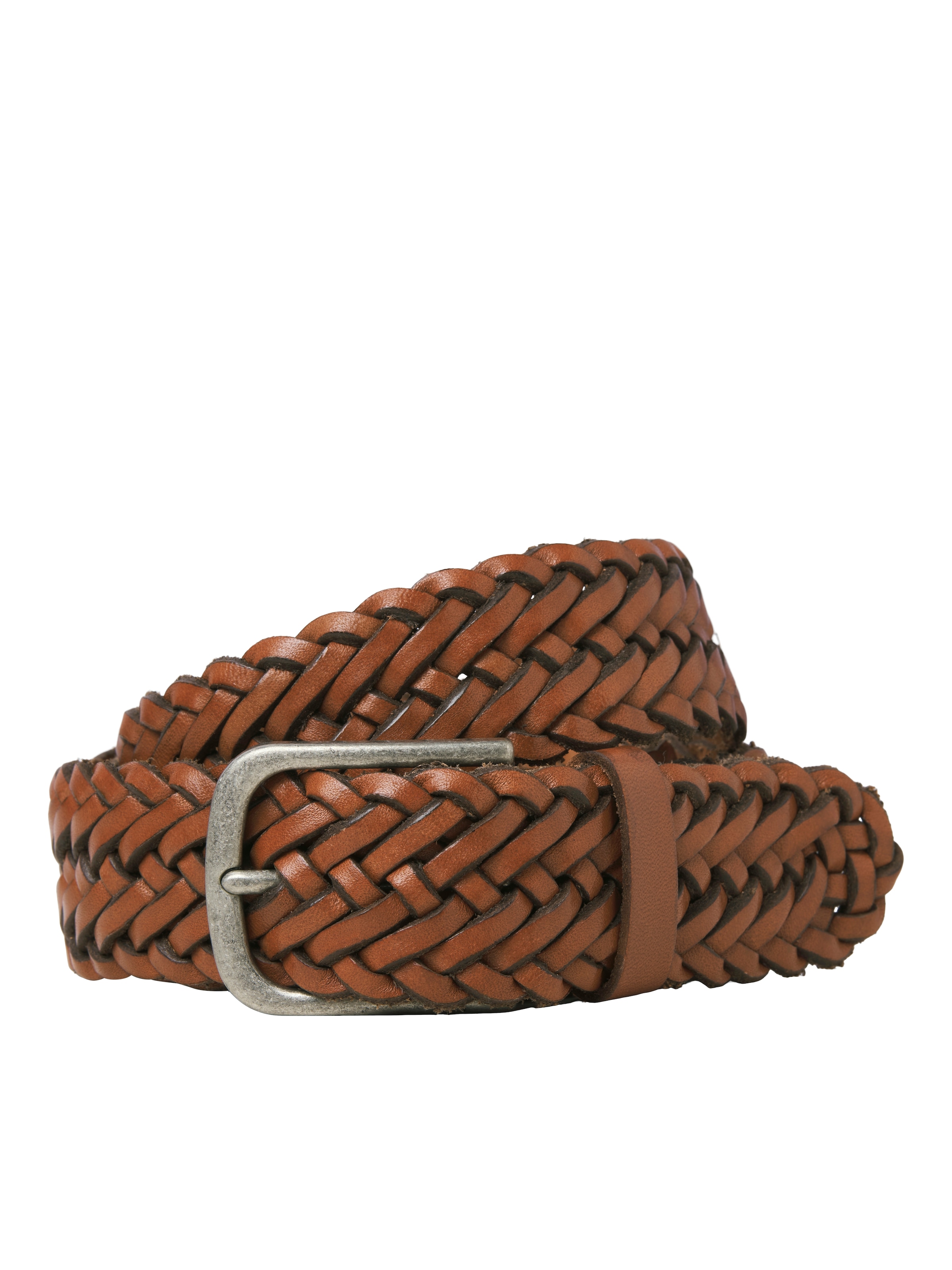 Jack & Jones Ledergürtel "JACJOE BRAIDED LEATHER BELT" günstig online kaufen