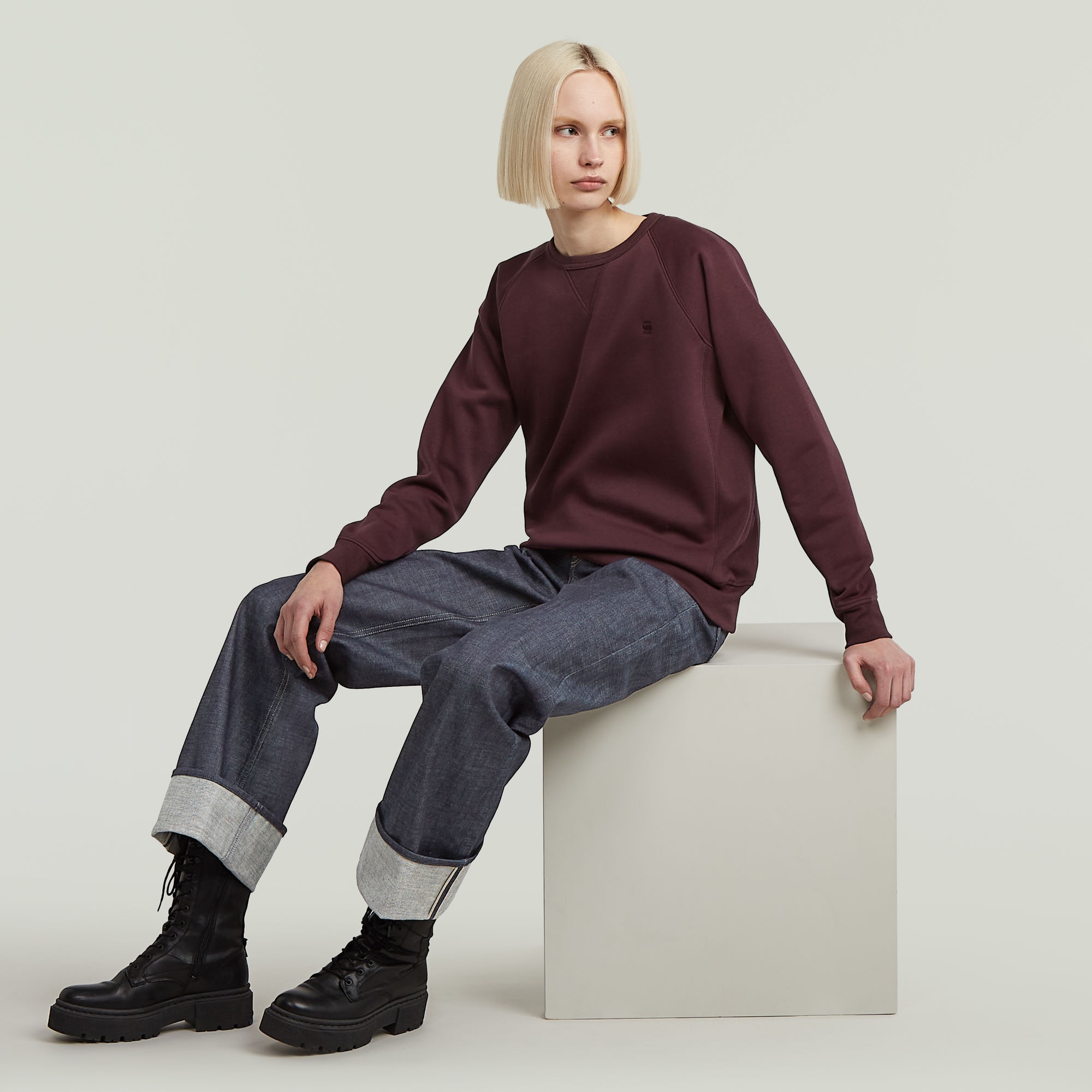 G-STAR Sweatshirt »Premium core 2.0« mit Einsatz am Ausschnitt