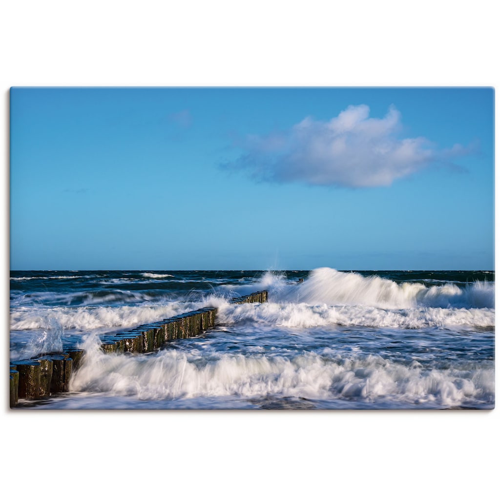 Artland Wandbild »Buhnen an der Küste der Ostsee II«, Meer Bilder, (1 St.)