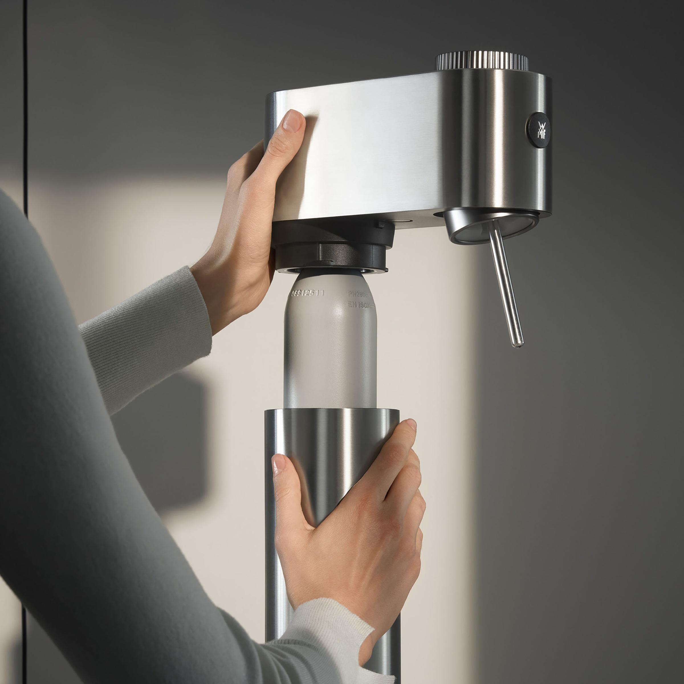 WMF Wassersprudler »Element One« 3 Sprudelgrade, vollautomatisches Sprudeln, Cromargan Edelstahlgehäuse