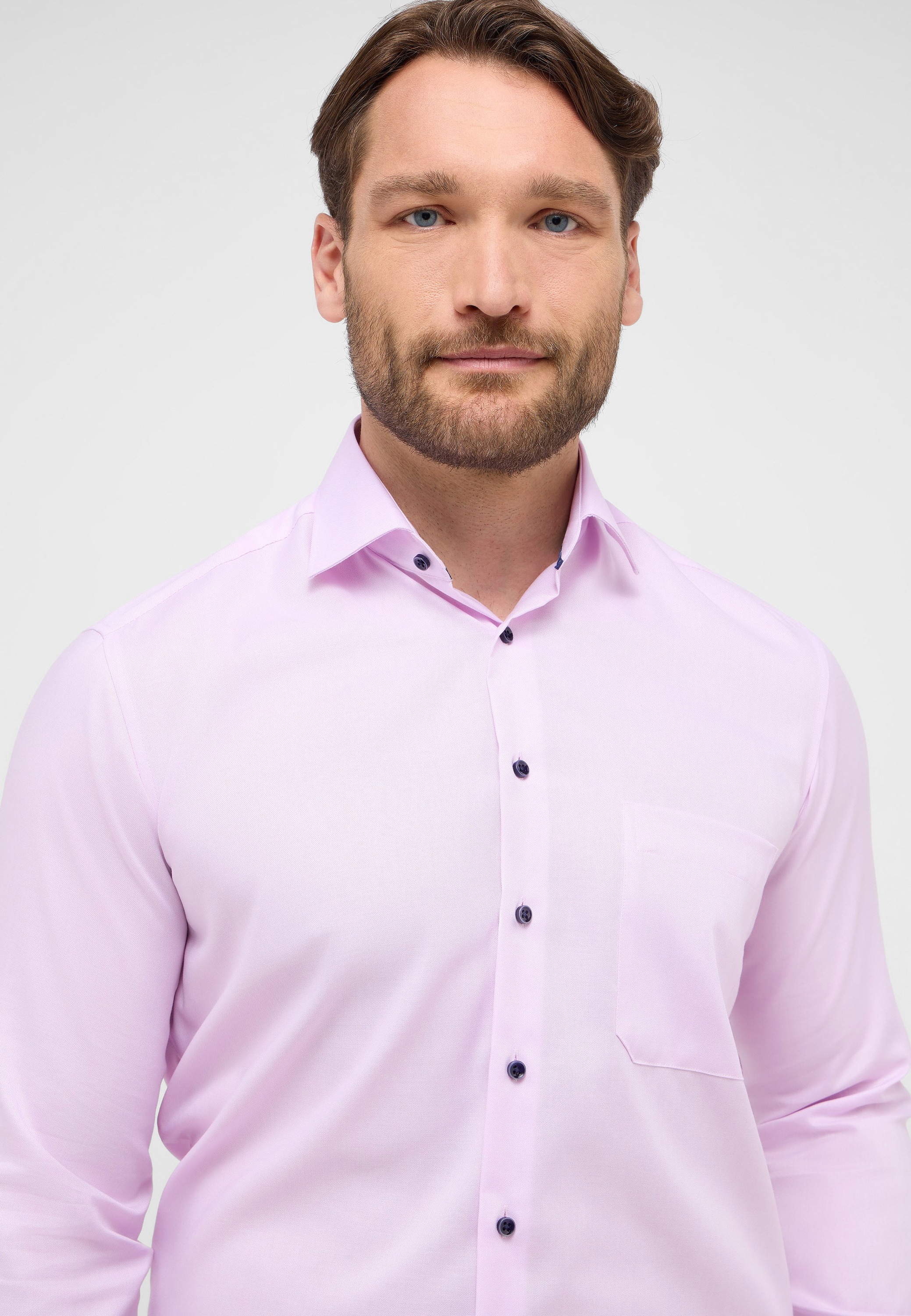 Thumbnail - Eterna Langarmhemd "COMFORT FIT" NON IRON (bügelfrei)