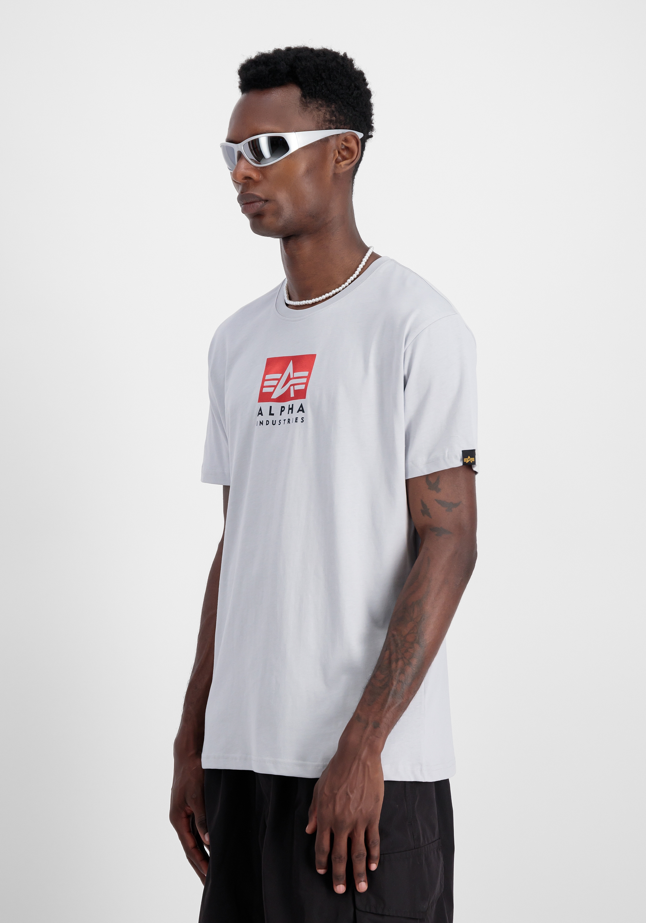 Alpha Industries T-Shirt »Alpha Industries Men - T-Shirts Satin Logo T-Shirt«
