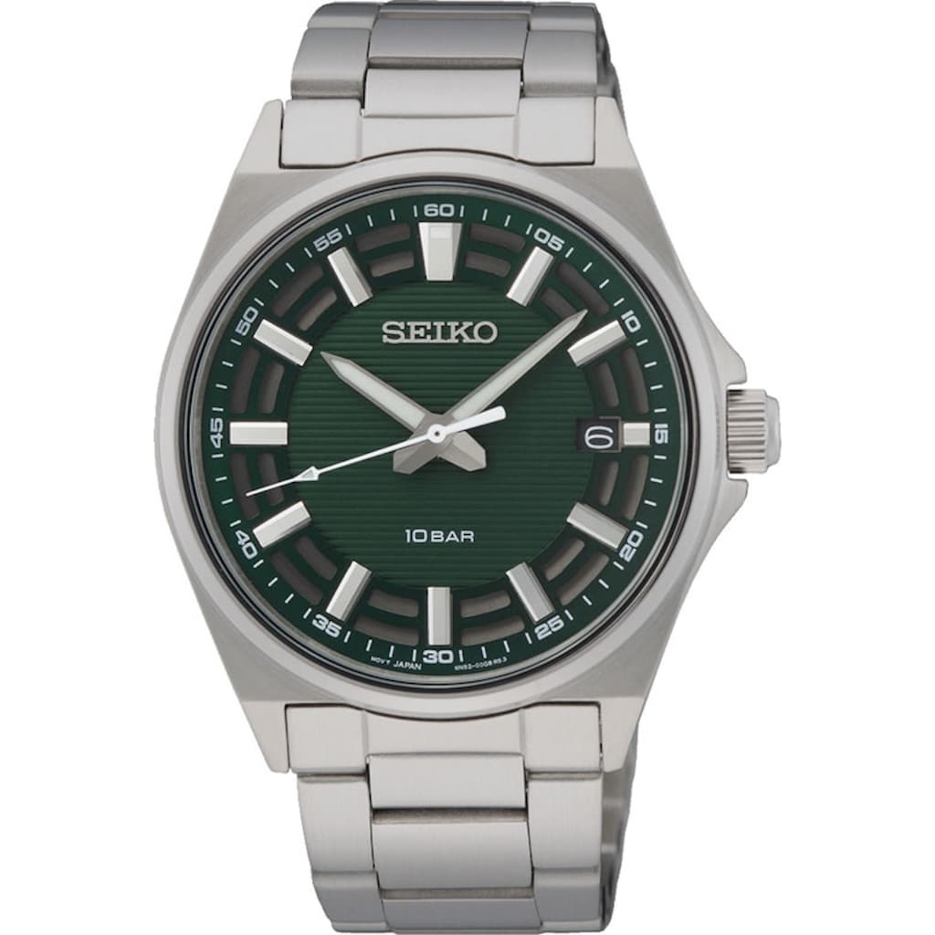 Seiko Quarzuhr »SUR503P1«, Armbanduhr, Herrenuhr, Datum