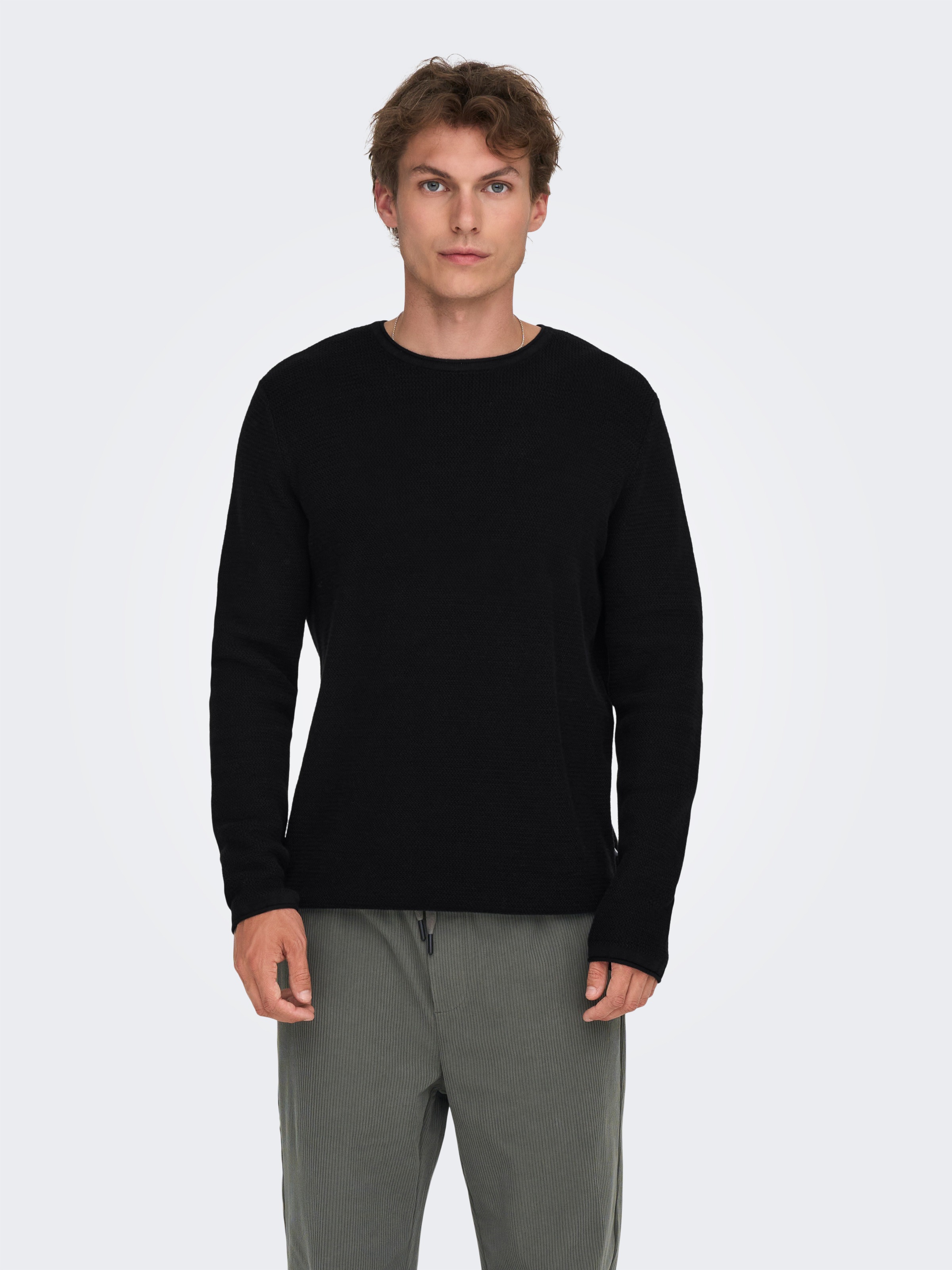 ONLY & SONS Strickpullover "ONSERIC REG 12 STRUC CREW KNIT" Baumwolle, regu günstig online kaufen