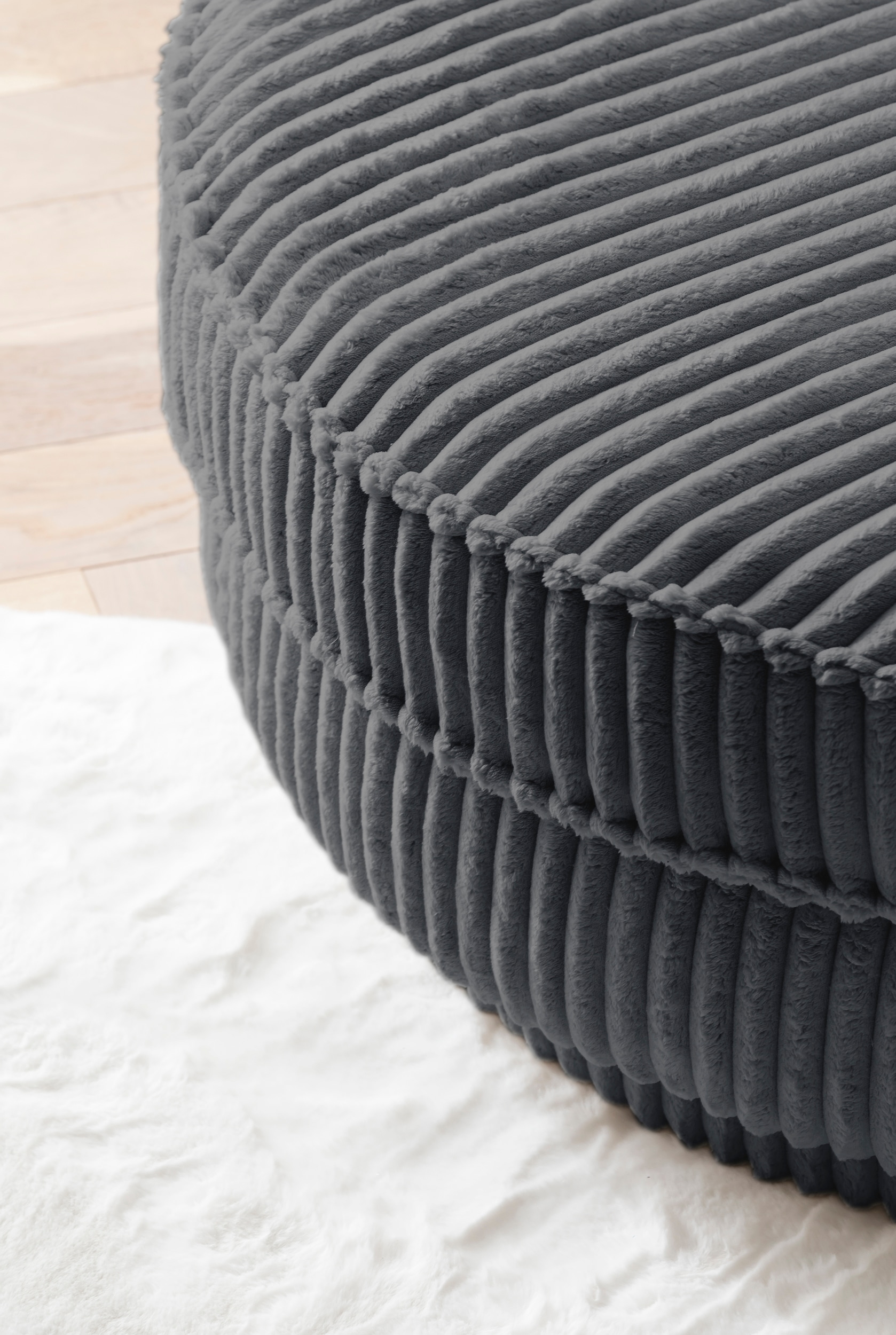 Home affaire Hocker »MAISIE Cord, passende Ergänzung Drehsessel« in 3 Farben