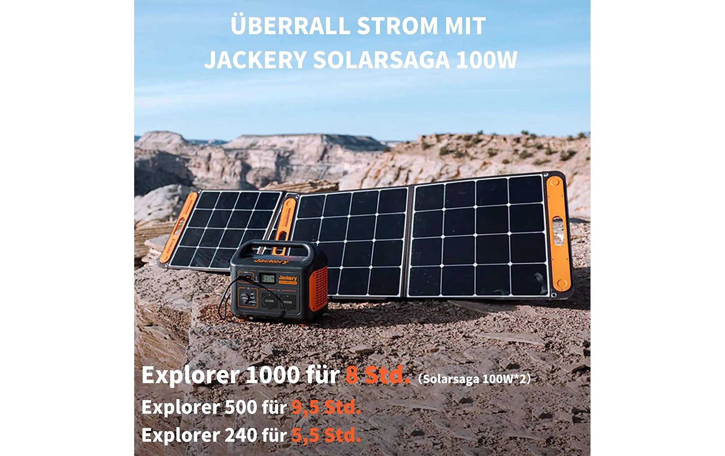 Jackery Solarmodul »Balkonkraftwerk SolarSaga 100 W«