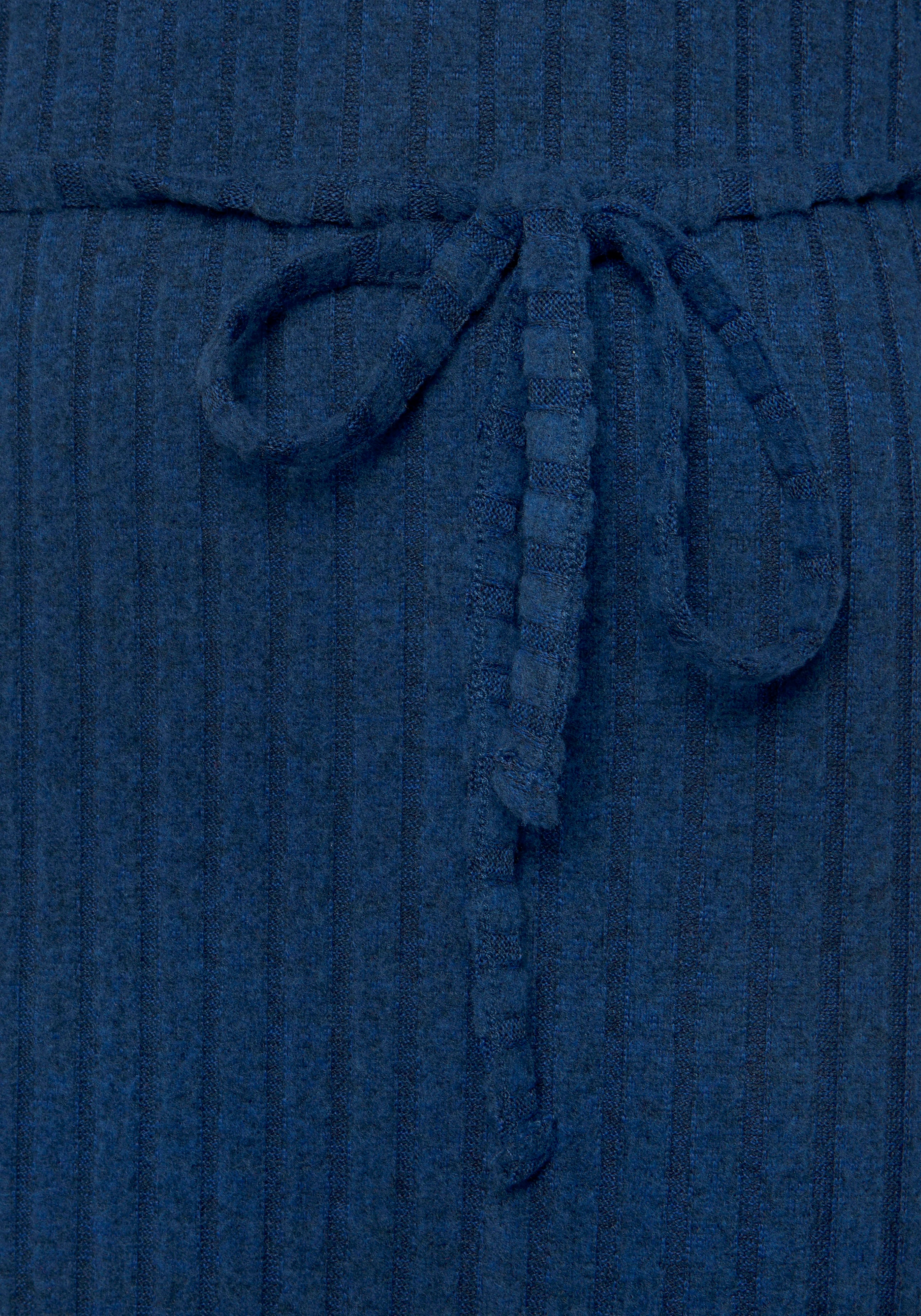 LASCANA Sweatkleid »-Rippkleid«, (1 tlg.), mit weiten Ärmeln und  Taillenband kaufen | BAUR