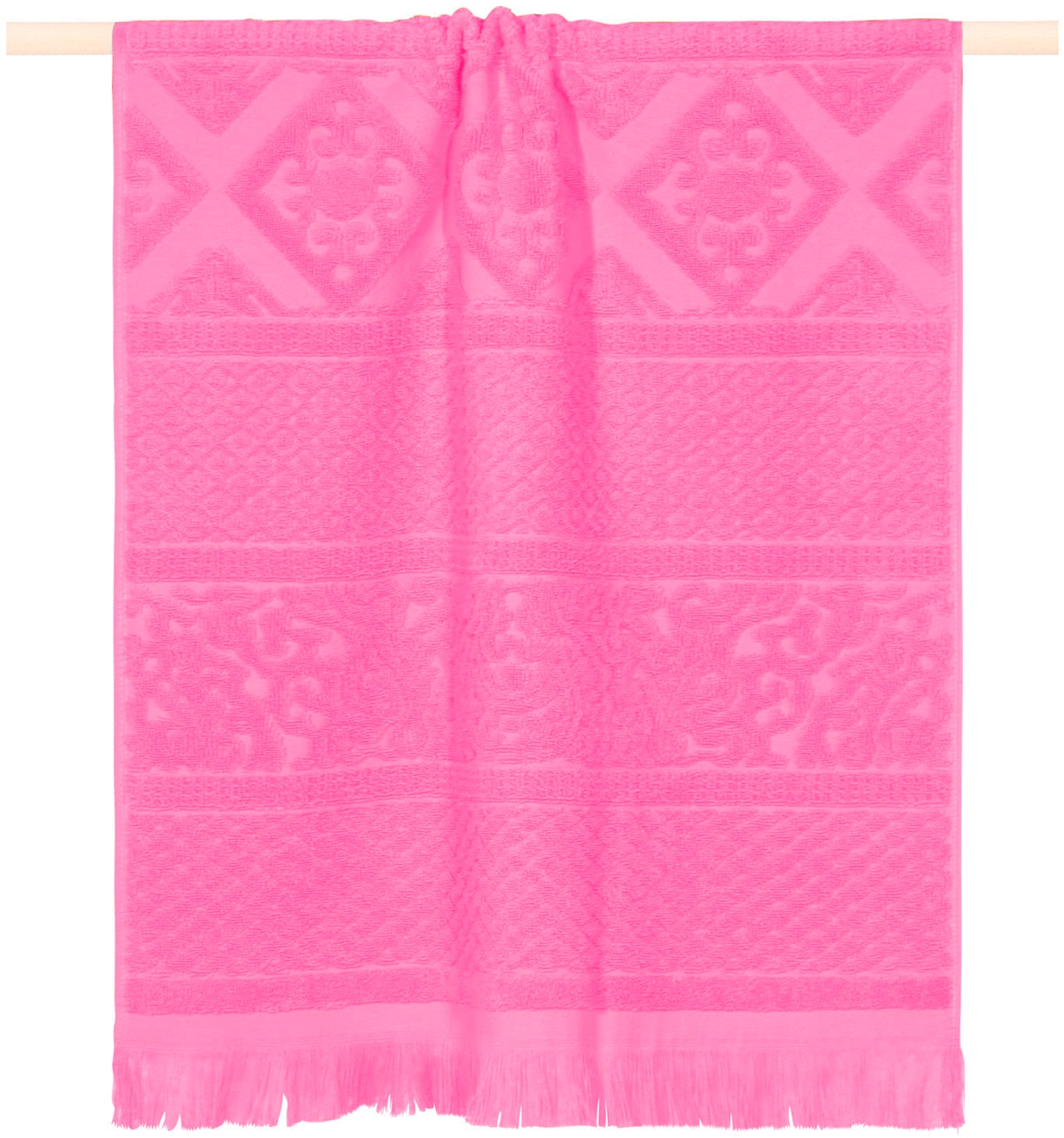 Strandtuch PAD, B:100cm L:180cm, pink, Frottee, Frottee, Handtücher, "Harlem", Made in Europe