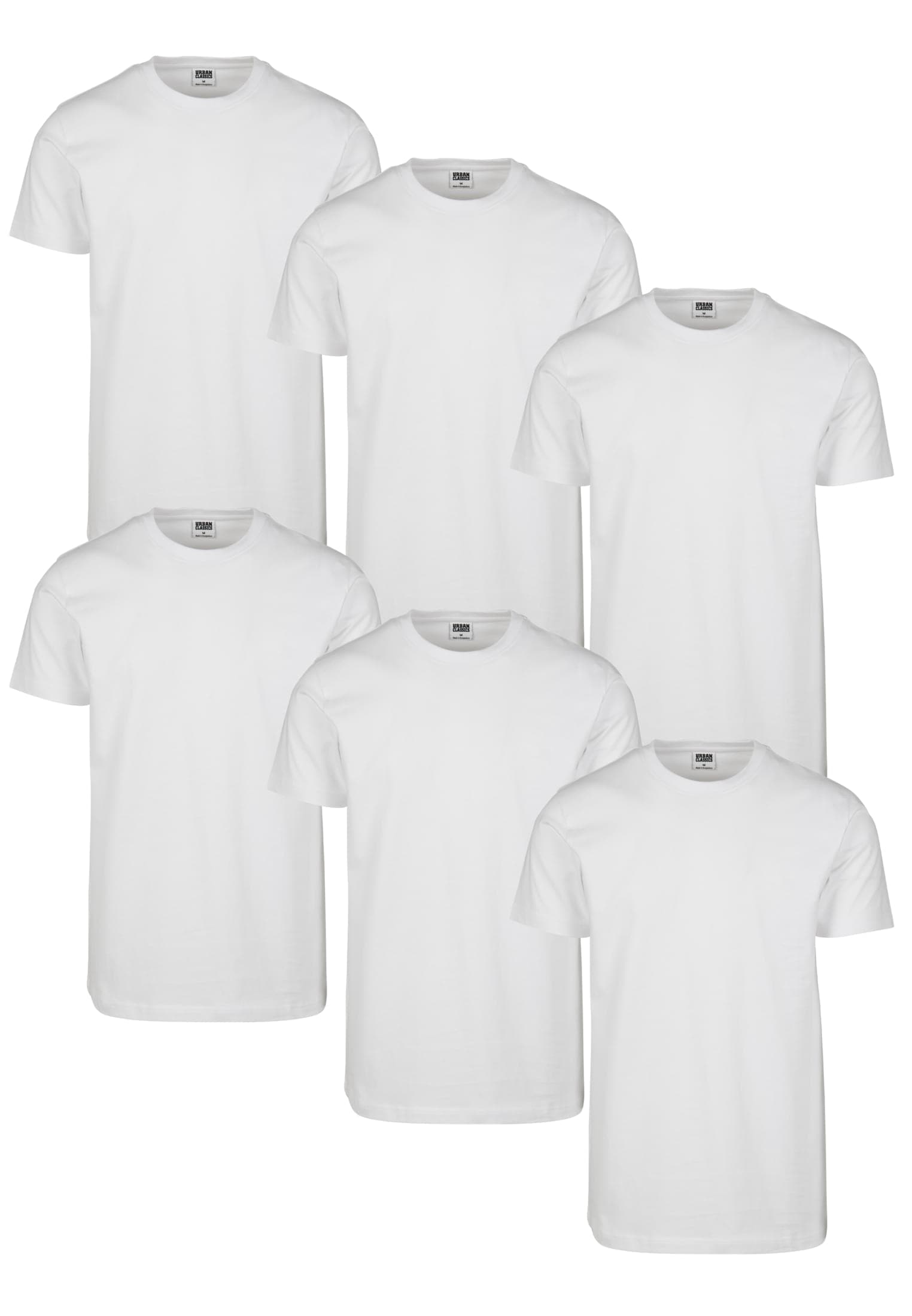 URBAN CLASSICS T-Shirt »Herren kaufen Basic 6-Pack«, tlg.) (1 | ▷ Tee BAUR