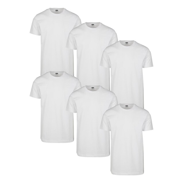 URBAN CLASSICS T-Shirt »Herren Basic Tee 6-Pack«, (1 tlg.) ▷ kaufen | BAUR