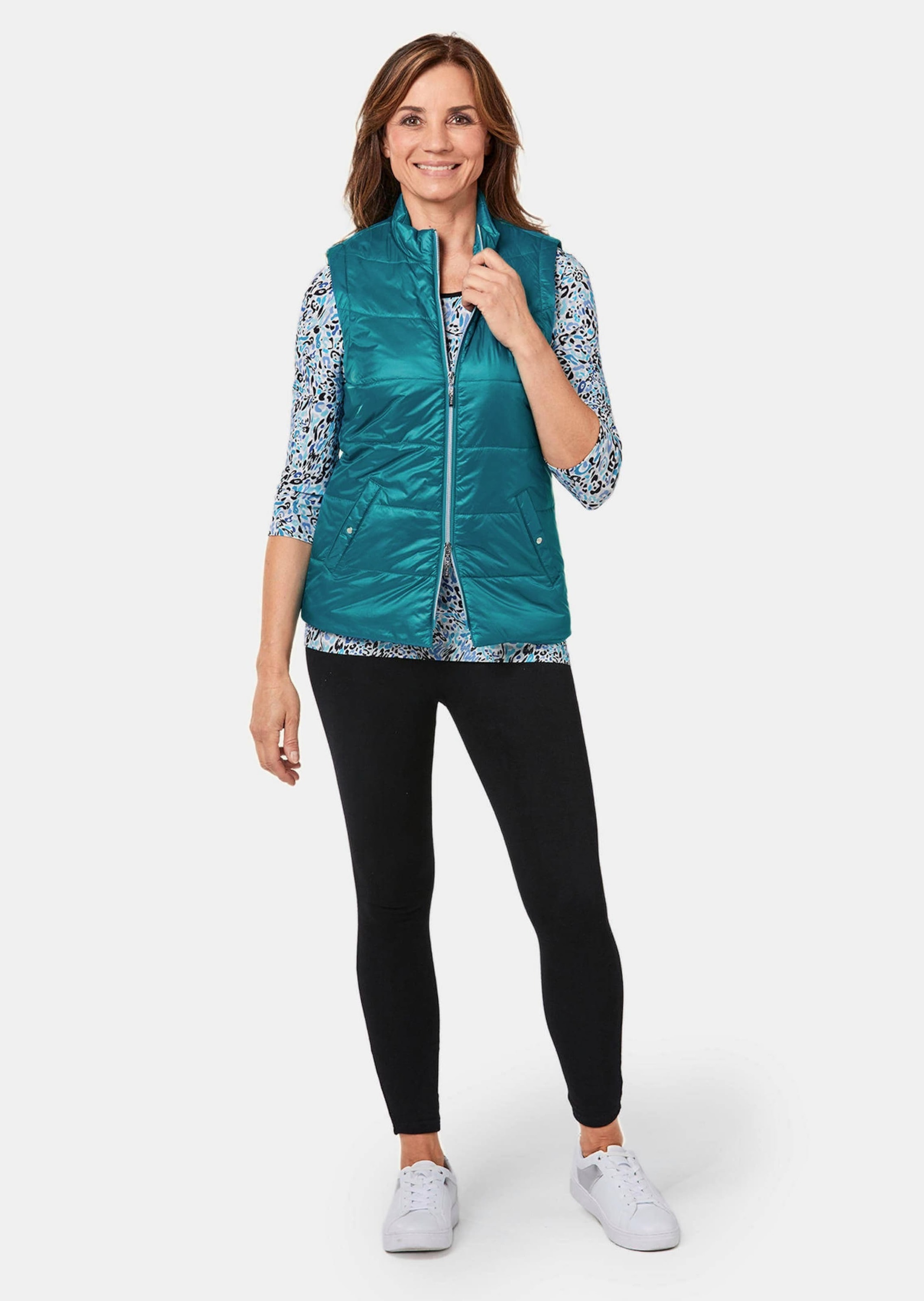 GOLDNER Kurzweste "Kurzgröße Leichte Steppweste mit Stehkragen" Ohne günstig online kaufen