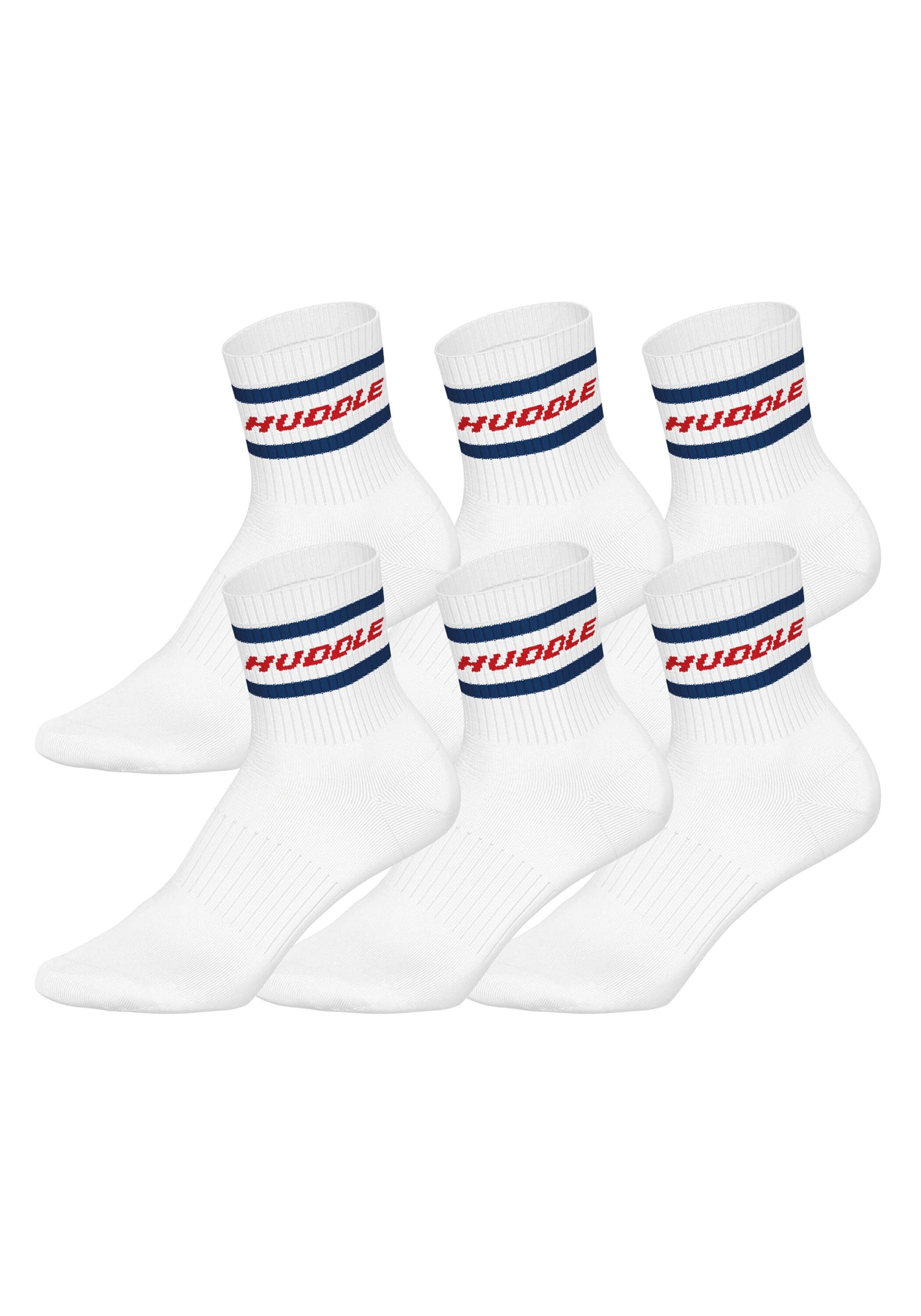 HUDDLE Kurzsocken "Socken HUDDLE 6pk Short Crew Socks Stripe 6er Pack" 6 Pa günstig online kaufen