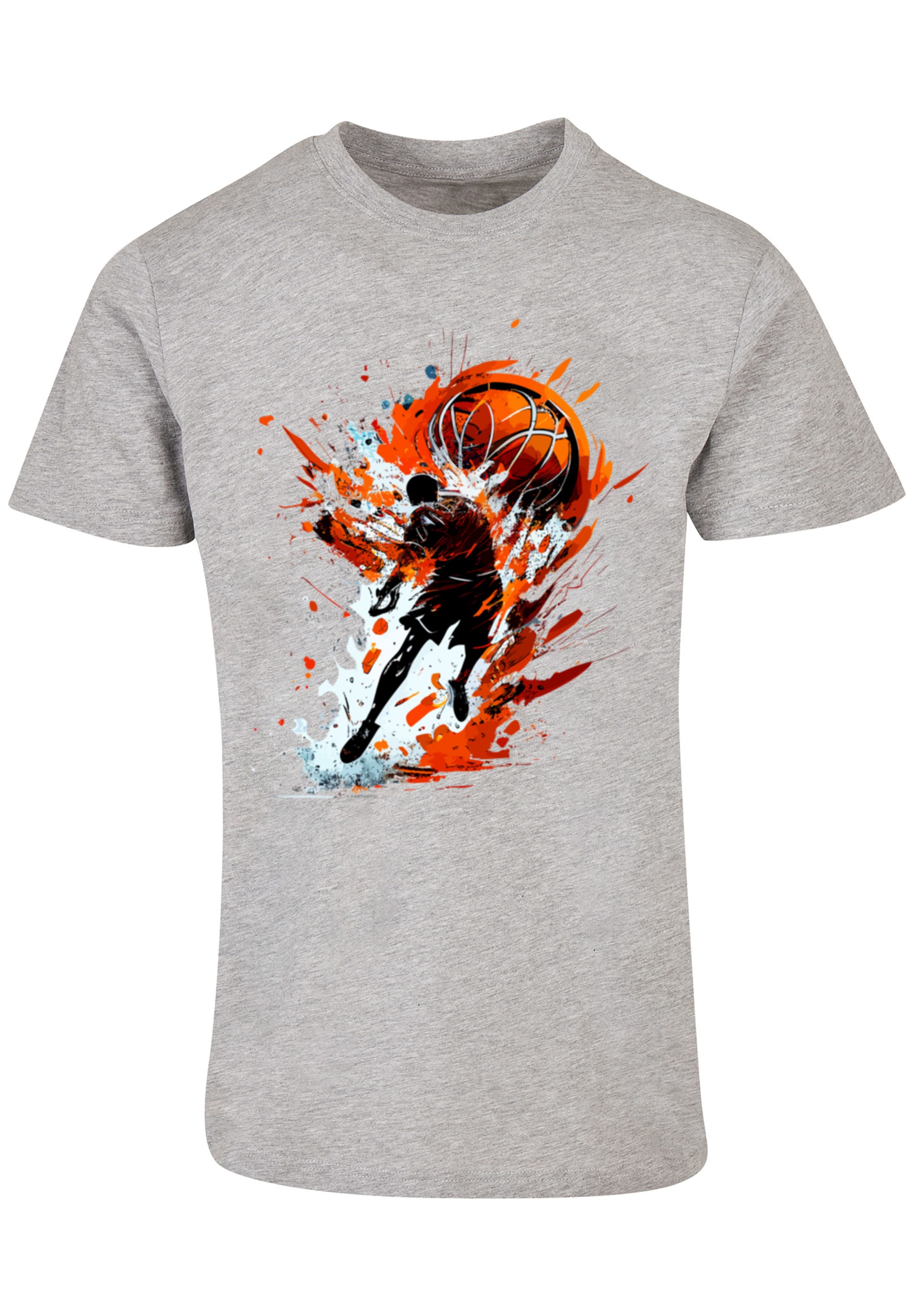 F4NT4STIC T-Shirt »Basketball Splash Sport UNISEX«, Print