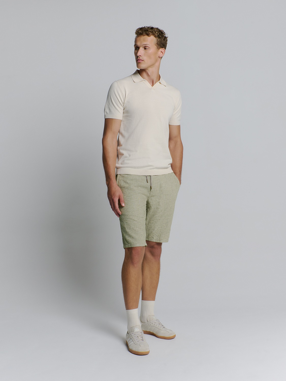 Thumbnail - NO EXCESS Chinohose "No Excess Leinen Shorts"