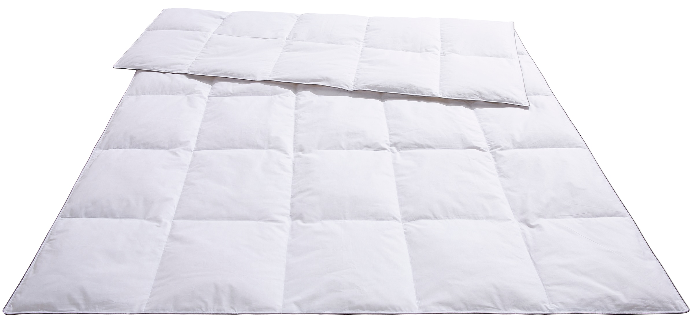 OTTO home Daunenbettdecke "Sorsele, Bettdecke 135x200 cm, 155x220 cm und weitere Größen" leicht Füllung 60% Daunen & 40% Federn Bezug Baumwolle 1 Stk. tlg. Bettdecken, Sommer, Winter, 4 Jahreszeiten, Decke, Made in Germany