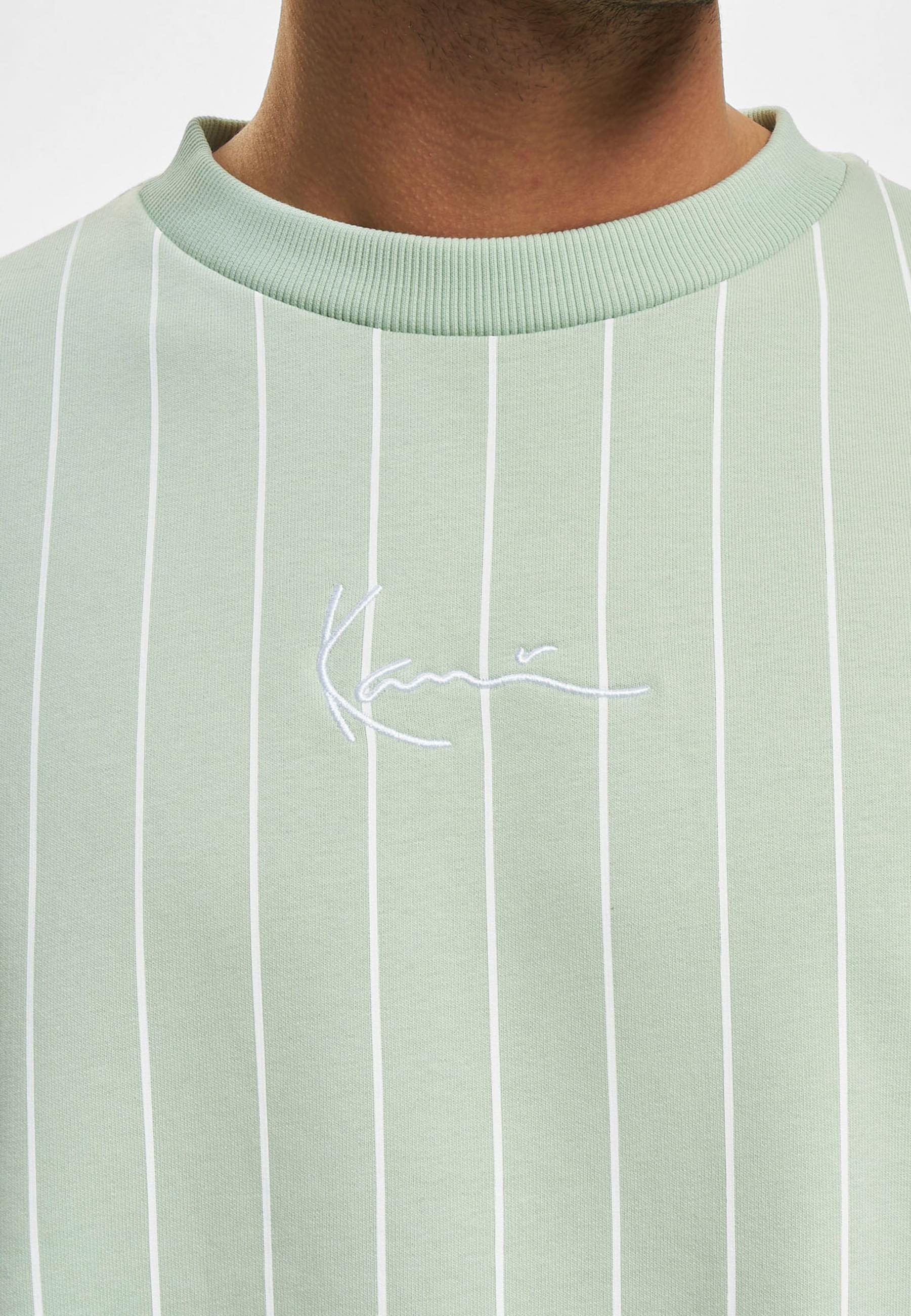 Karl Kani Rundhalspullover »Karl Kani Herren KM232-022-1 KK Small Signature Pinstripe Crew«, (1 tlg.)