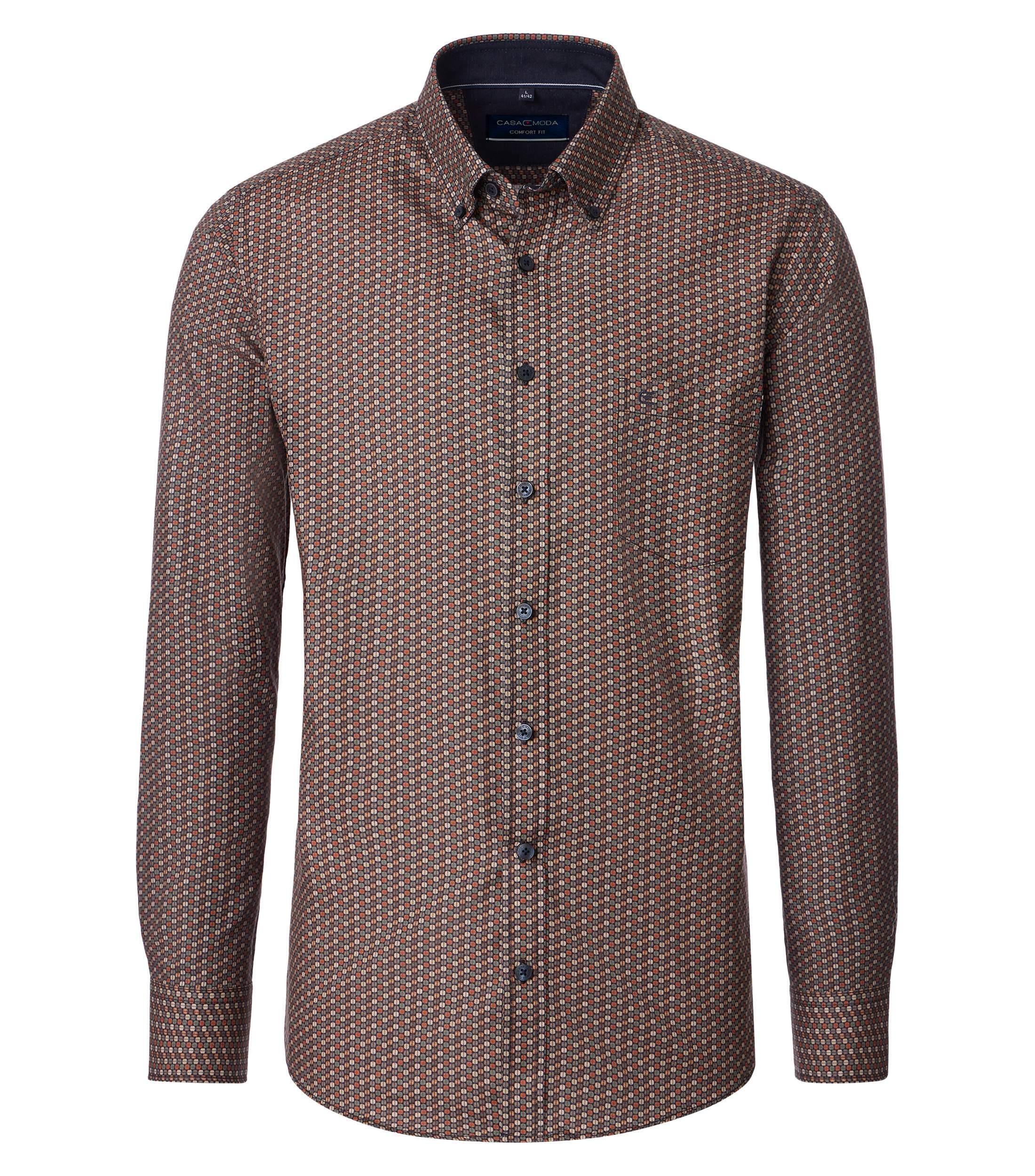 CASAMODA Langarmhemd "CASAMODA Freizeithemd Print" günstig online kaufen