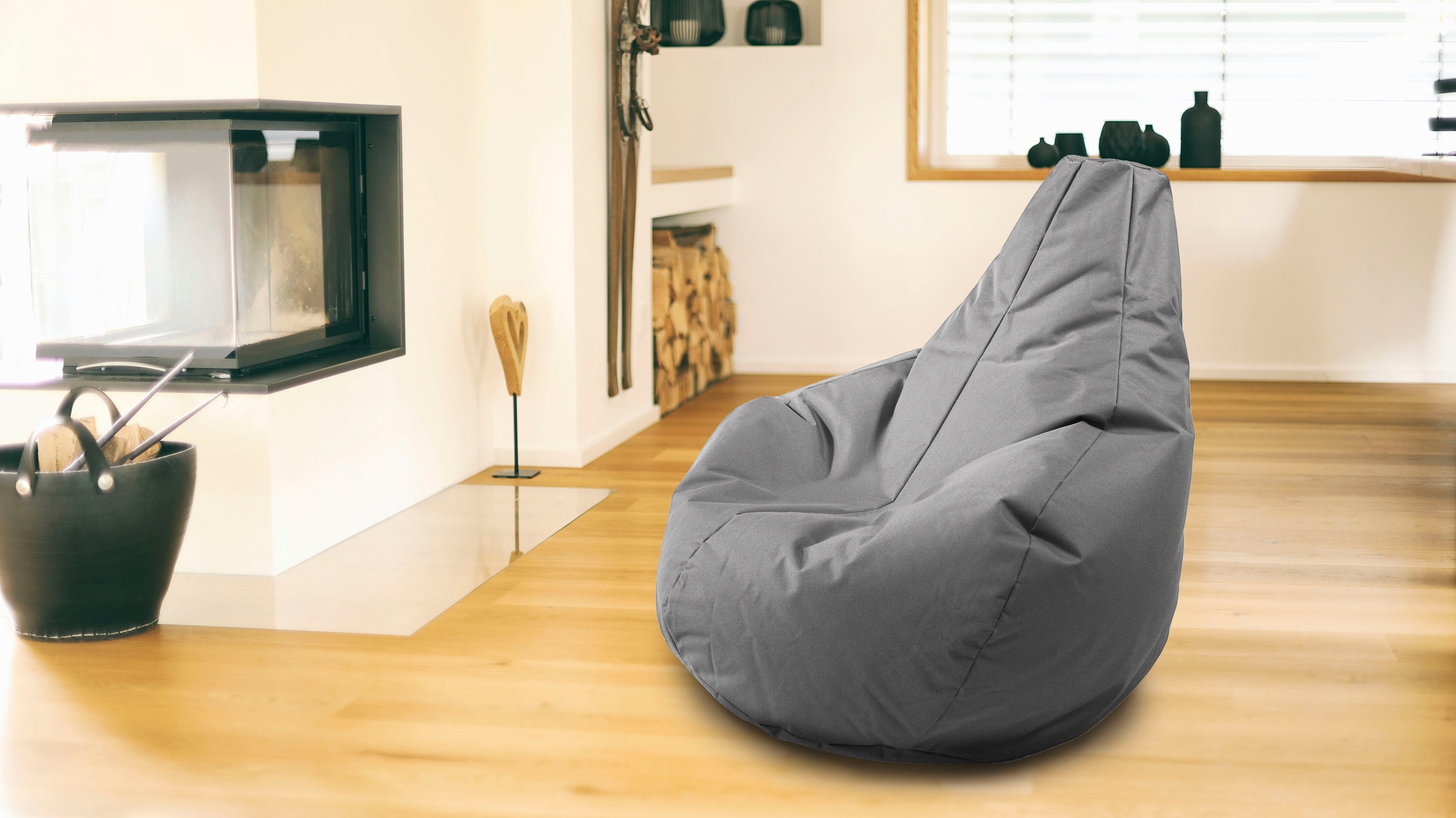 KiNZLER Sitzsack "Gamer" 1 Stk. tlg. Uni Farben, mit Rückenlehne, Outdoor g günstig online kaufen