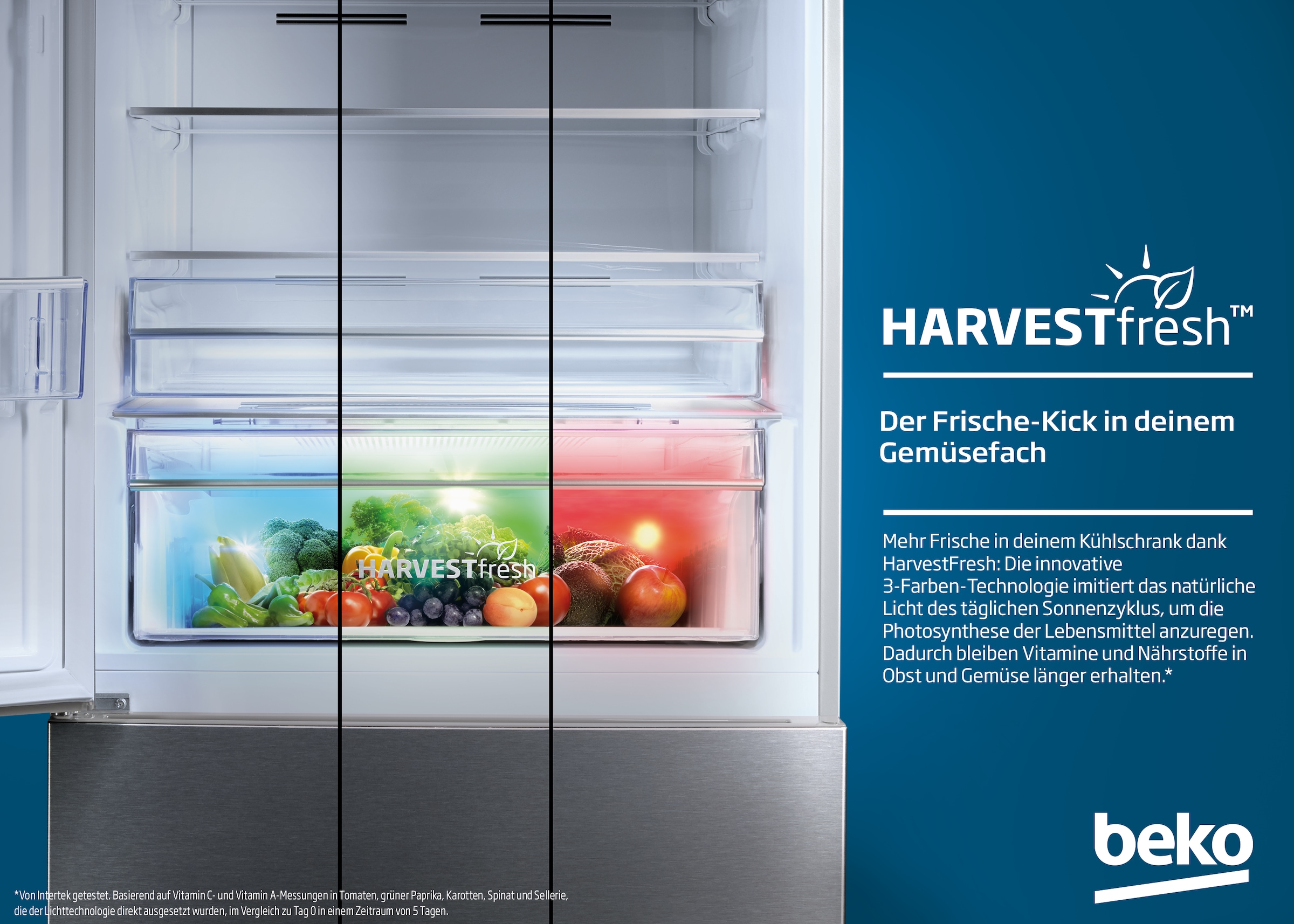 BEKO Kühl-/Gefrierkombination »B5RCNA376HXB« 186,5 cm hoch 59,5 cm breit Volle Kapazität – ohne Abtauen