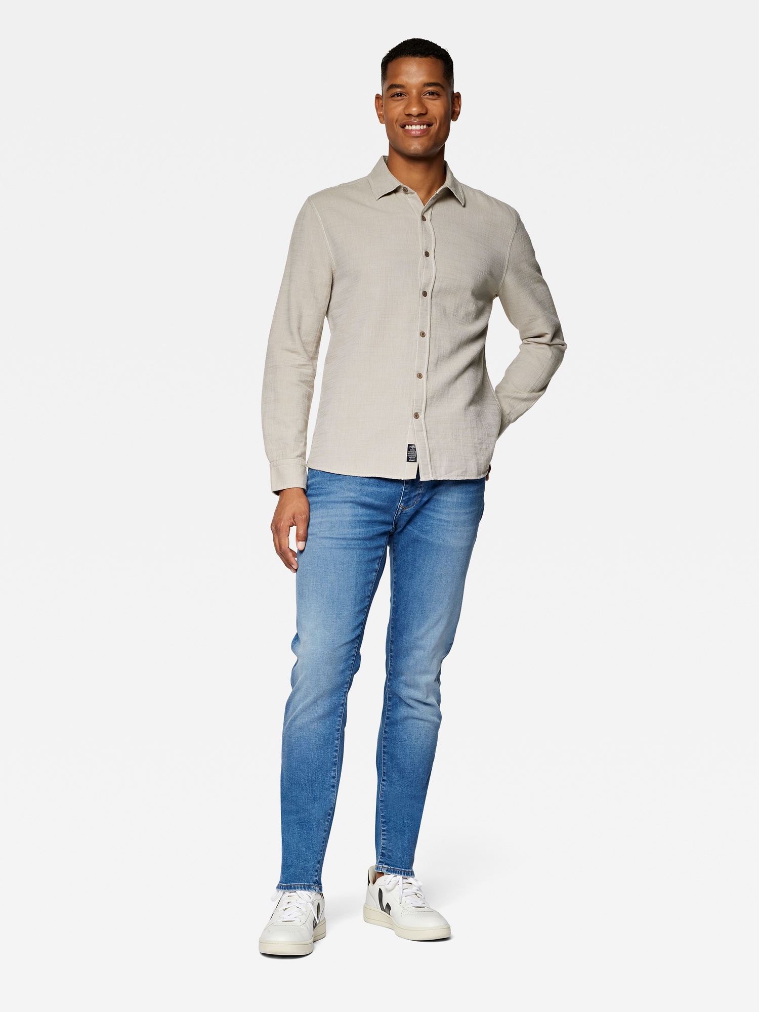 Mavi Langarmhemd »LONG SLEEVE SHIRT«, Hemd mit Struktur