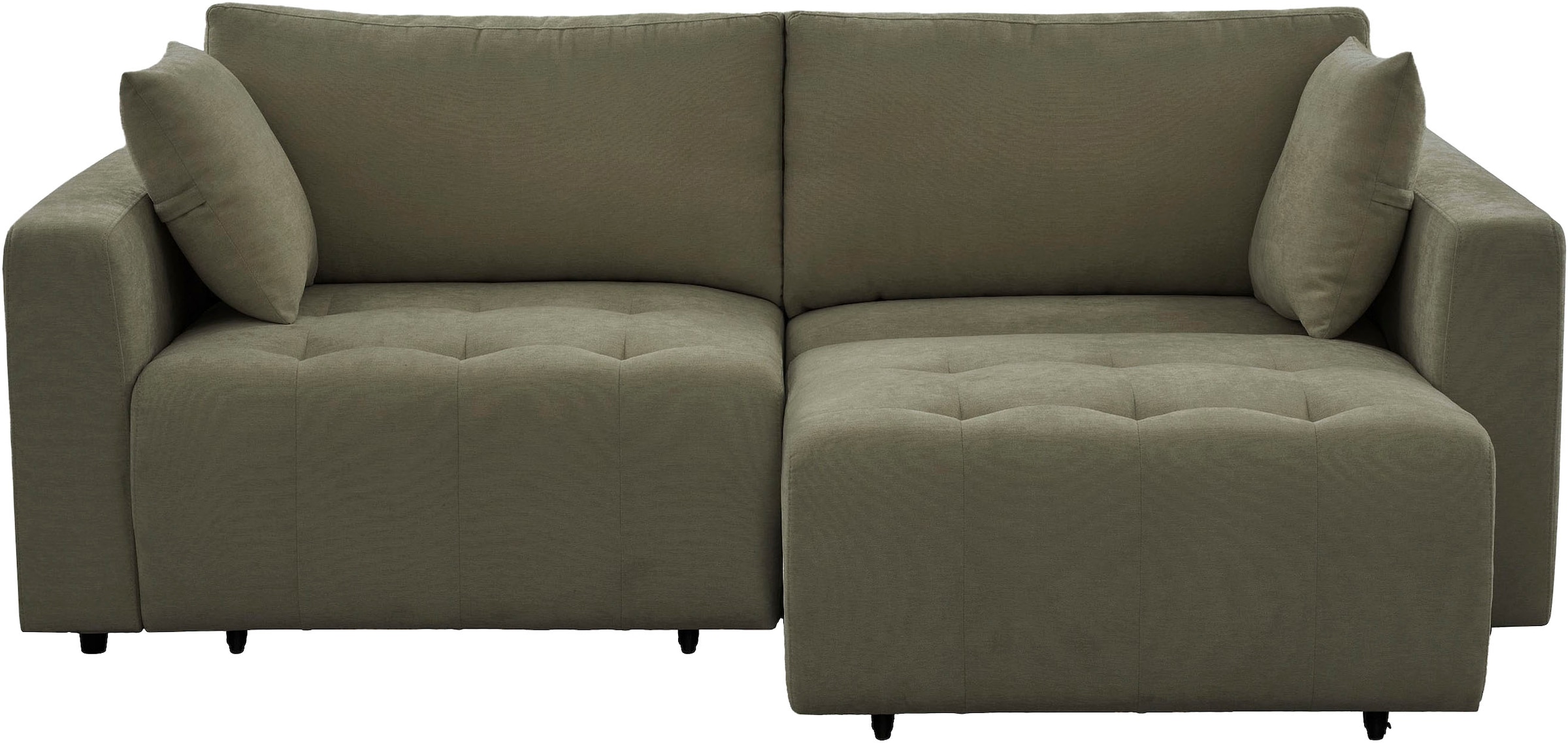 OTTO home 2,5-Sitzer »ELIANN , 209 cm - elektrisches Schlafsofa« mit USB A/C-Anschluss. Federkern, Webstoff