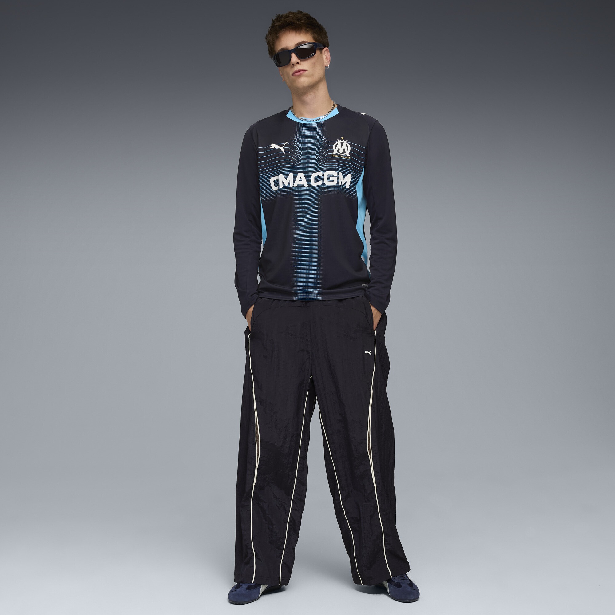 PUMA Trainingsshirt »Olympique de Marseille 25/26 Langarm-Auswärtstrikot Herren«