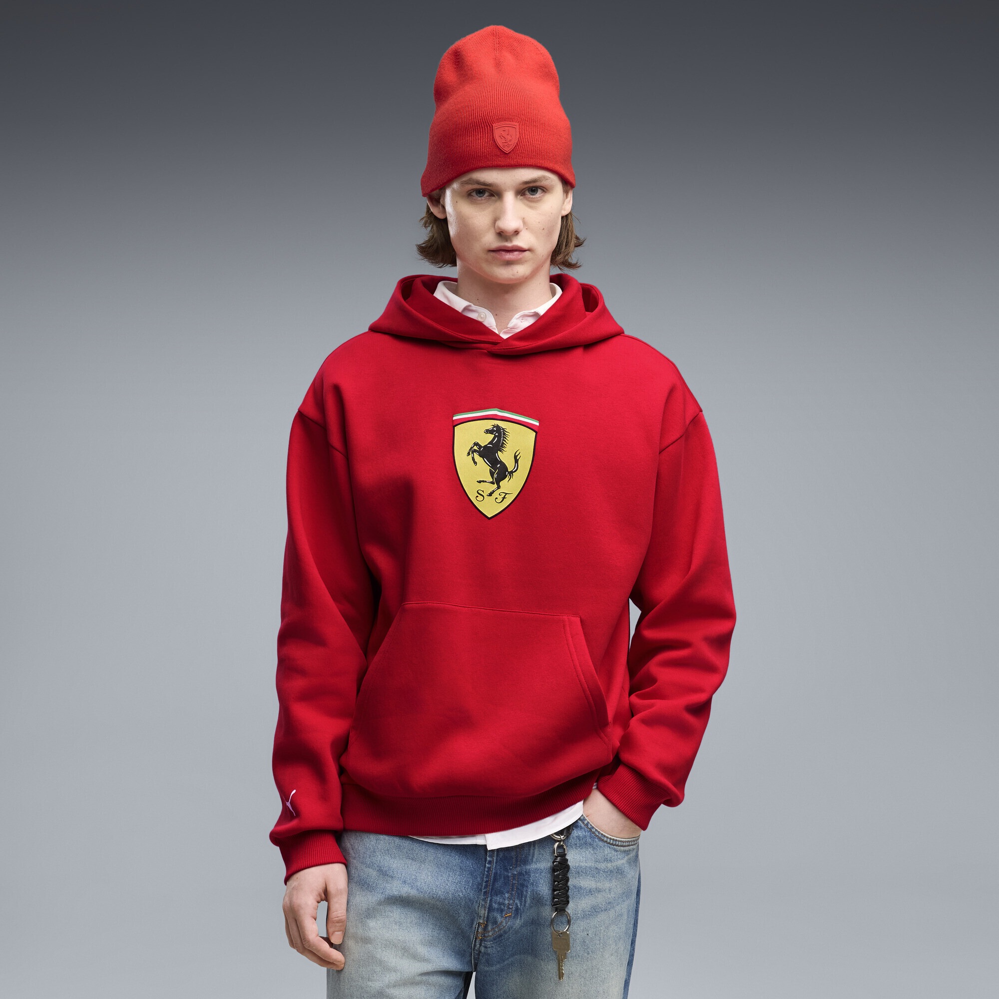 PUMA Hoodie »Ferrari Coloured Shield Fleece Hoodie Herren«
