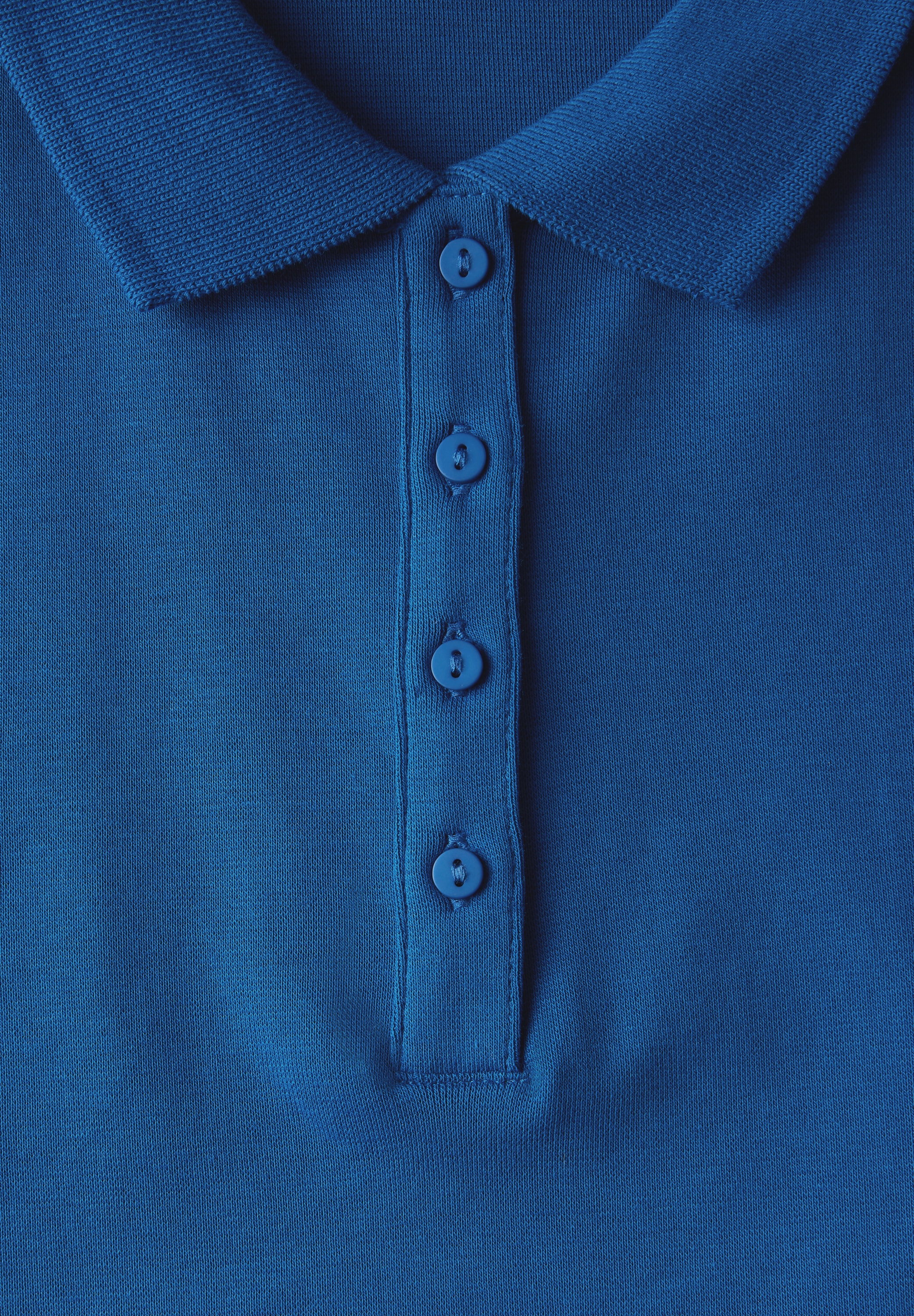 STREET ONE Poloshirt, aus Baumwolle mit Stretchante