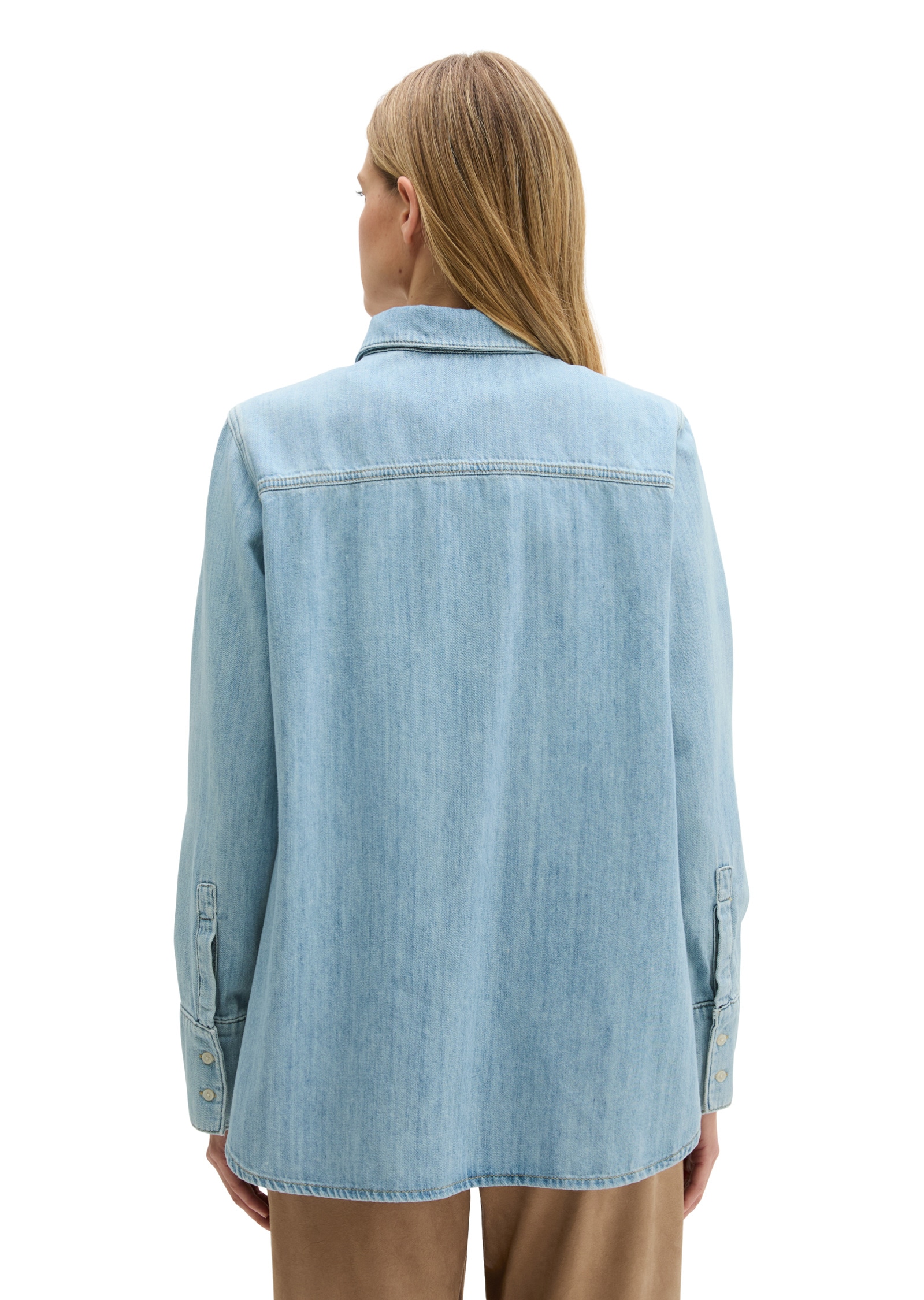 Marc O'Polo Jeansbluse »aus fließendem Organic Cotton«