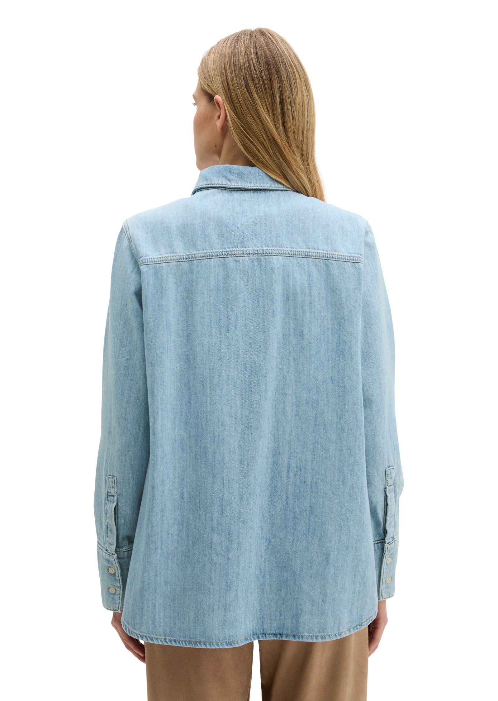 Thumbnail - Marc OPolo Jeansbluse "aus fließendem Organic Cotton"