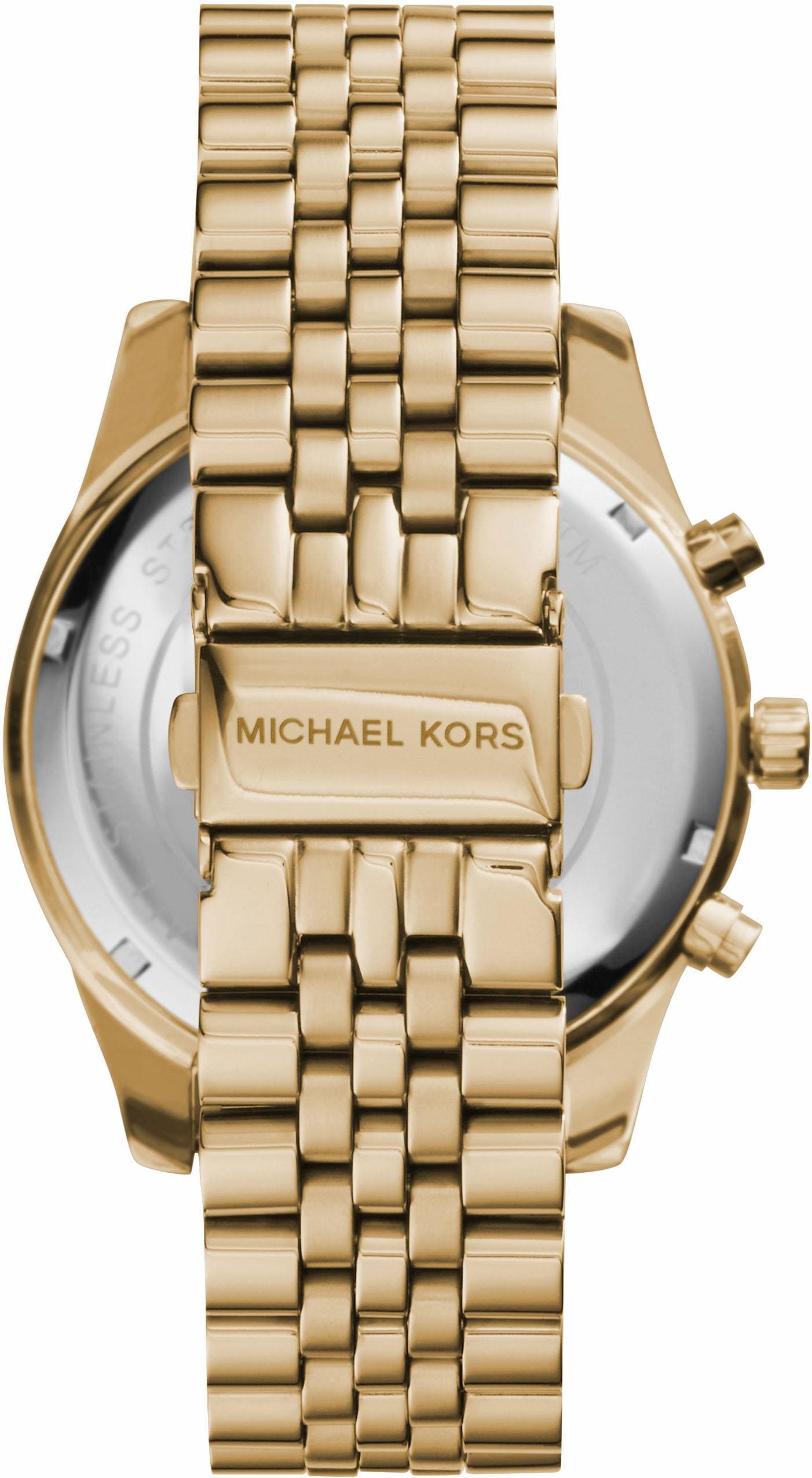 MICHAEL KORS Chronograph »LEXINGTON, MK8281«, Quarzuhr, Armbanduhr, Herrenuhr, Stoppfunktion, Edelstahlarmband