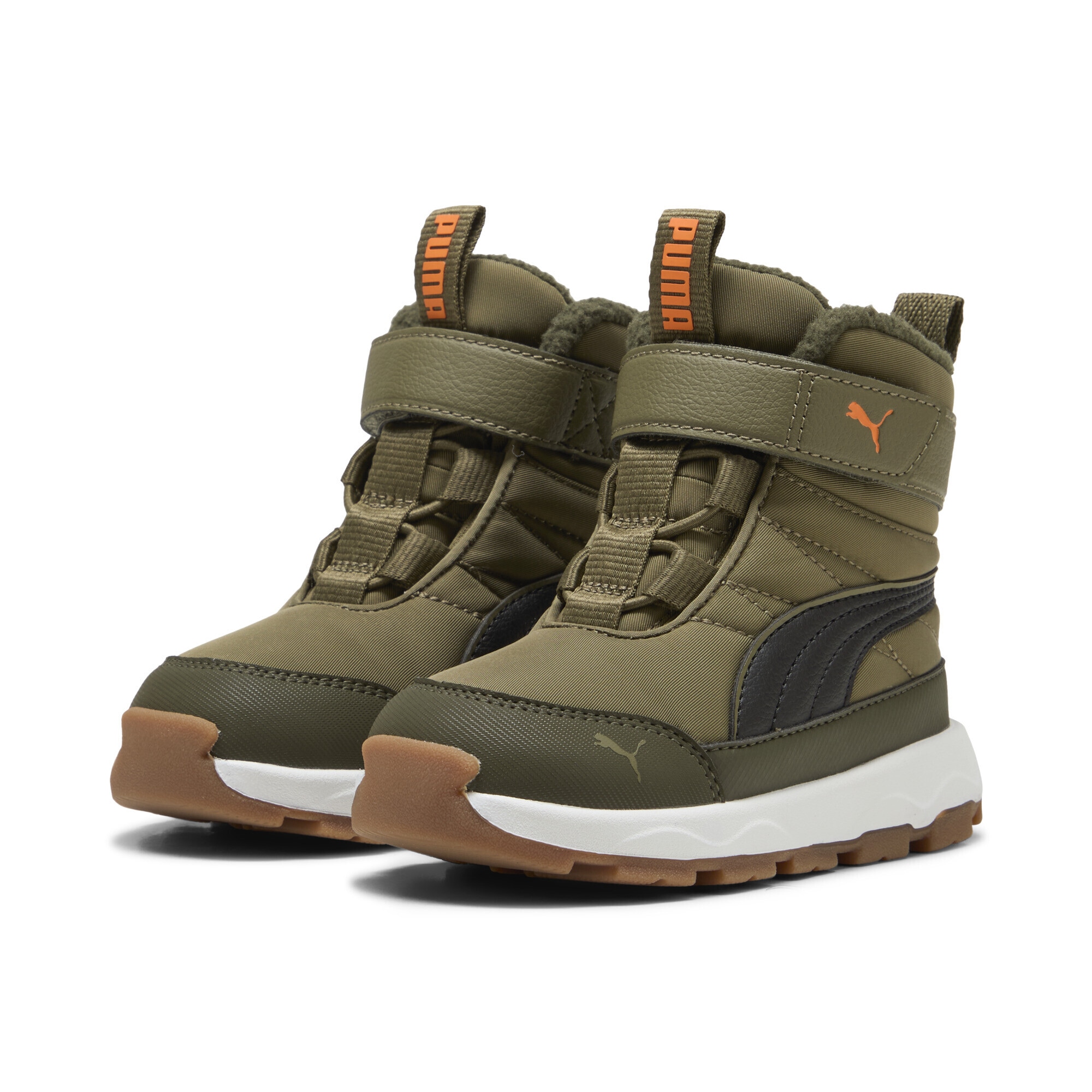 PUMA Kinder Stiefel "PUMA Evolve Stiefel Kinder", Gr. 24, orange, Obermaterial: Synthetik, Textil; Futter: Textil; Innensohle: Textil; Laufsohle: