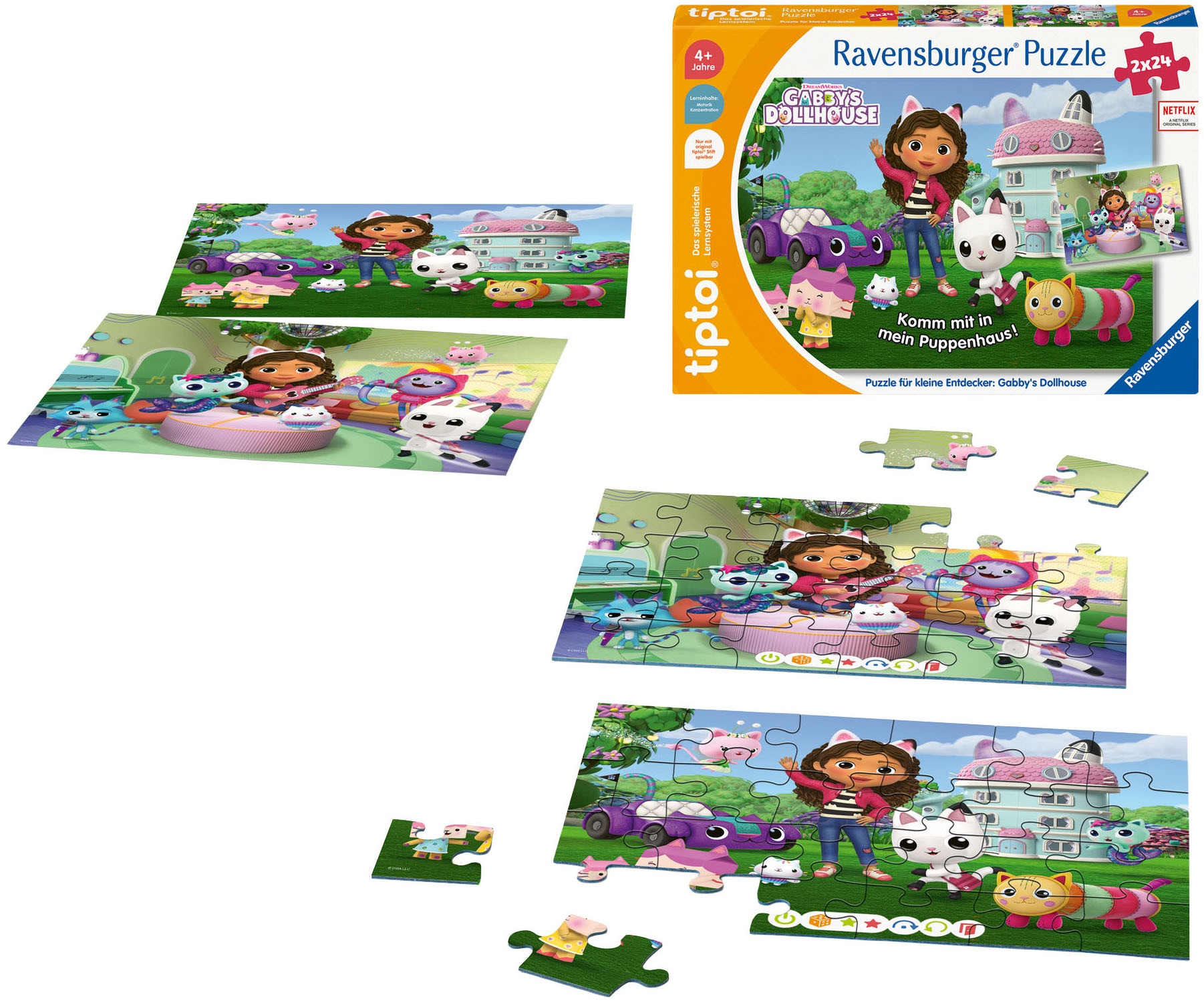 Ravensburger Puzzle »tiptoi® Gabby’s Dollhouse« Made in Europe