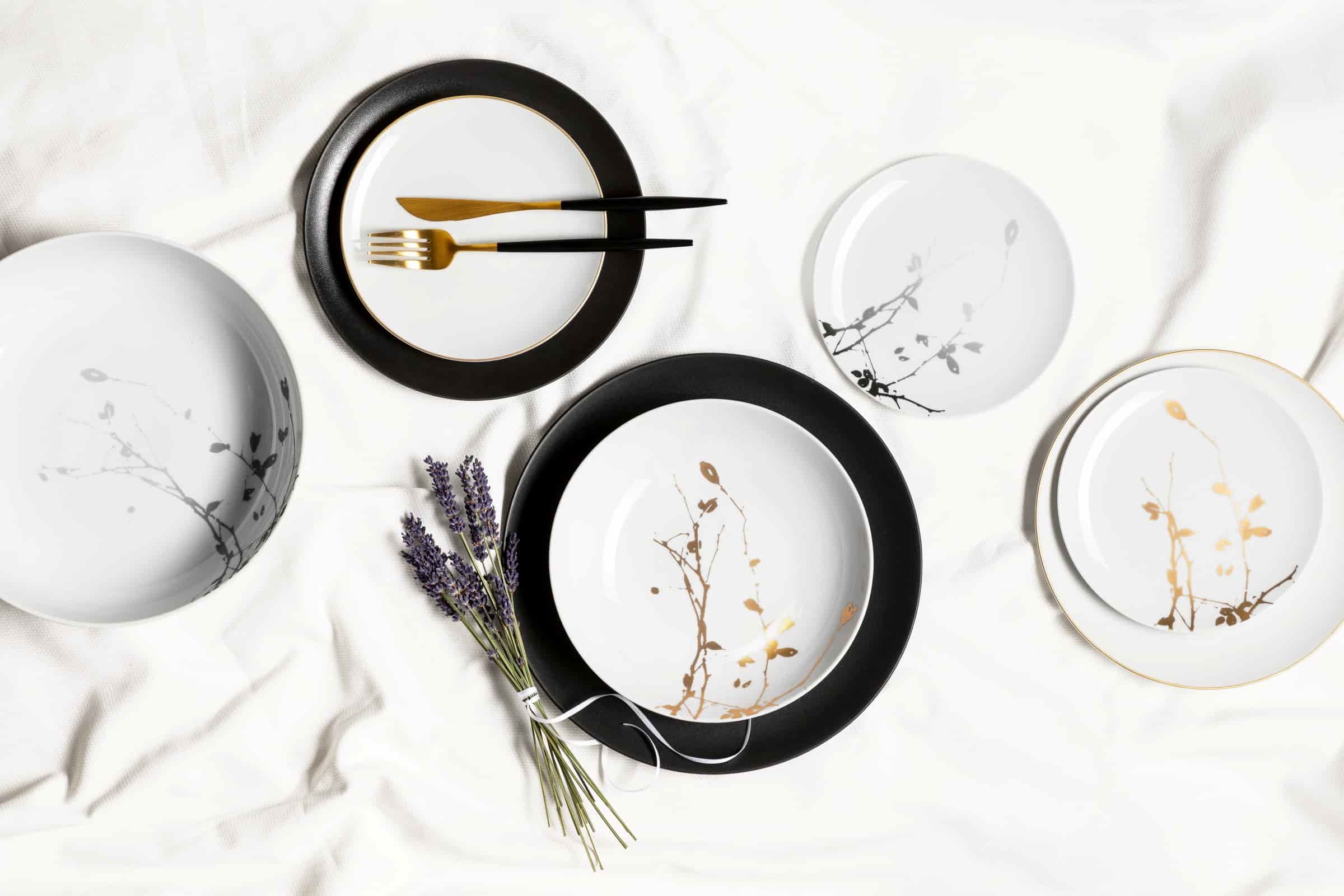 Seltmann Weiden Speiseteller »Speiseteller Liberty Goldrand ø 27,5 cm 6er Set weiß-gold« Spülmaschinengeeignet, Ofenfest