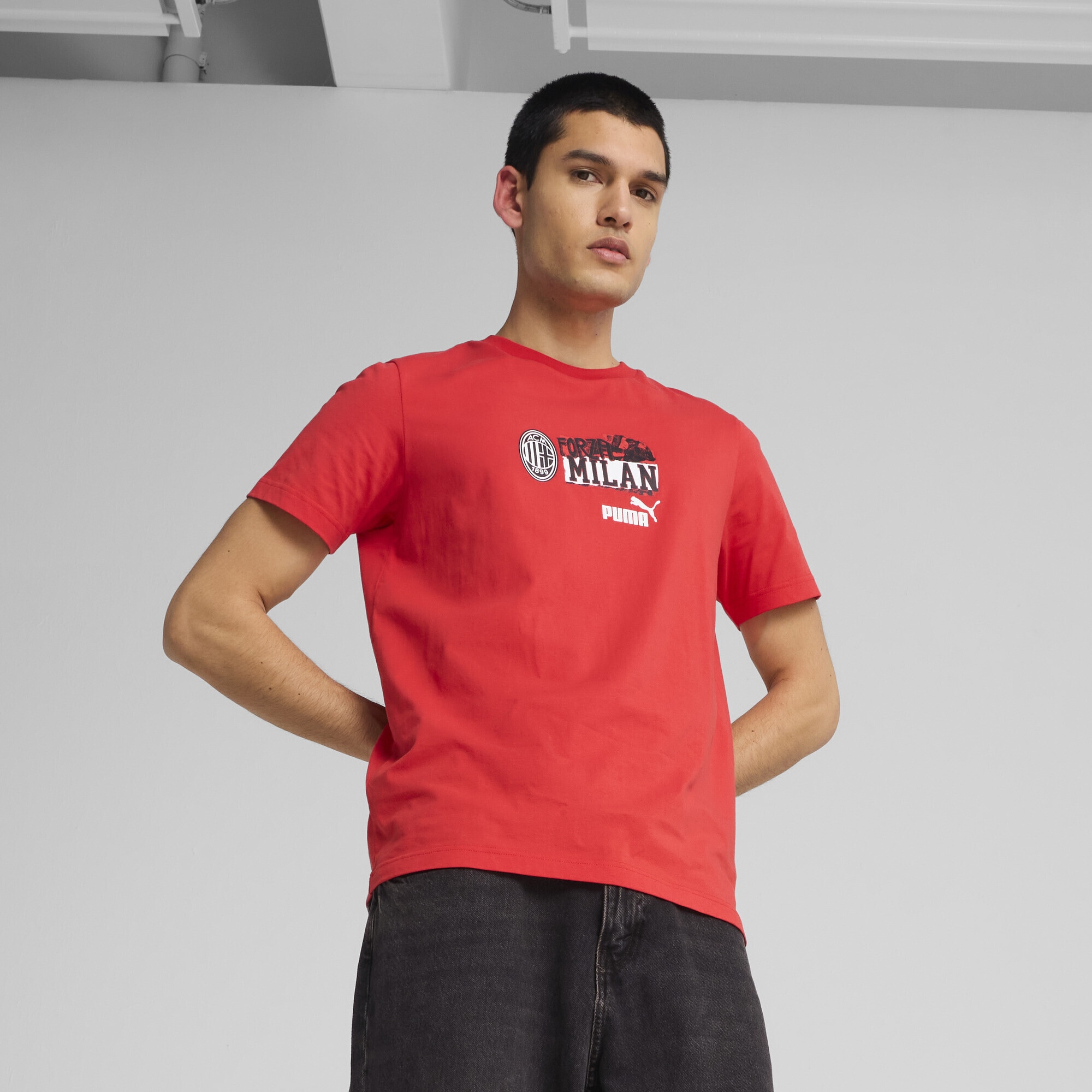 PUMA T-Shirt »AC Milan ftblNRGY T-Shirt Herren«
