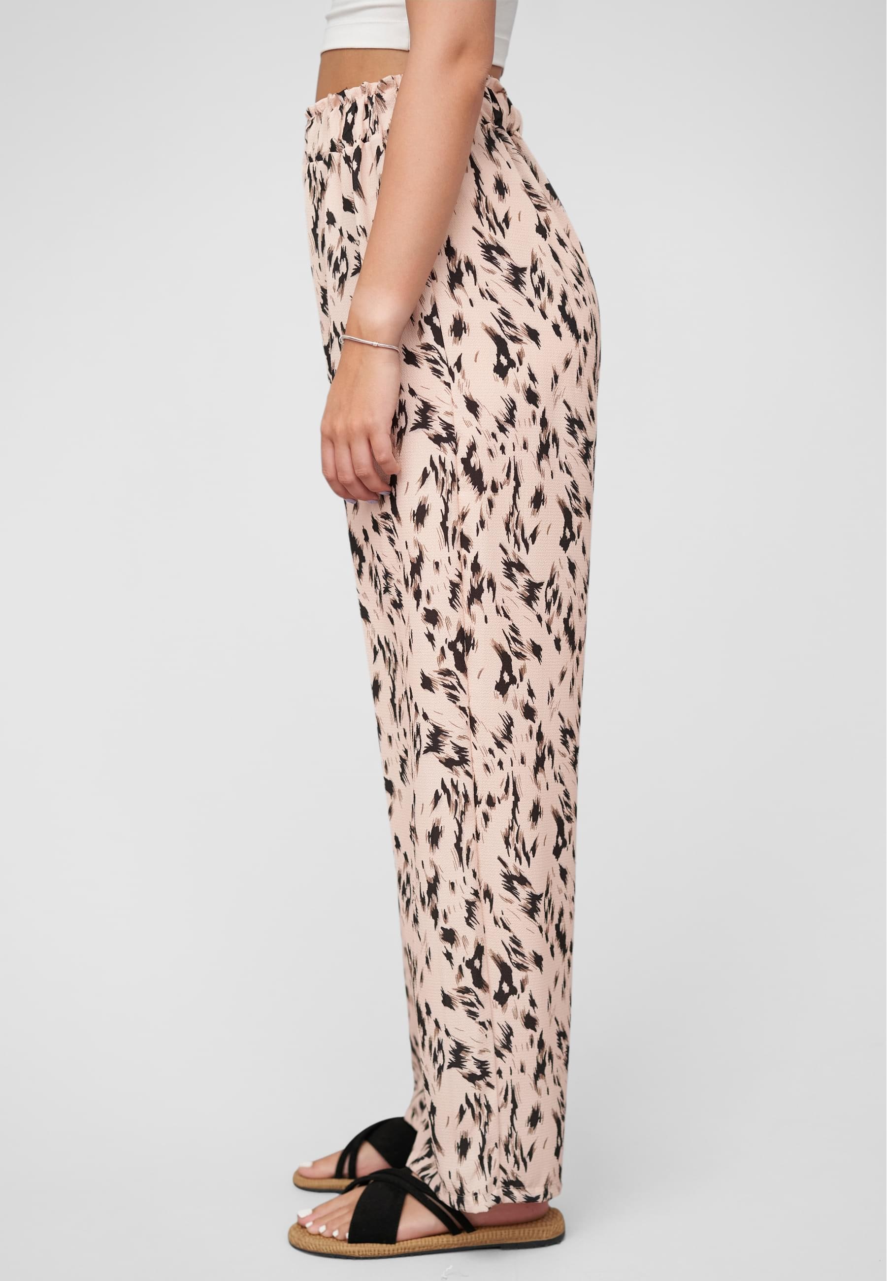 CLOUD 5IVE Stoffhose »CLOUD 5IVE Summer Crepe-Pants with animal print«, (1 tlg.)