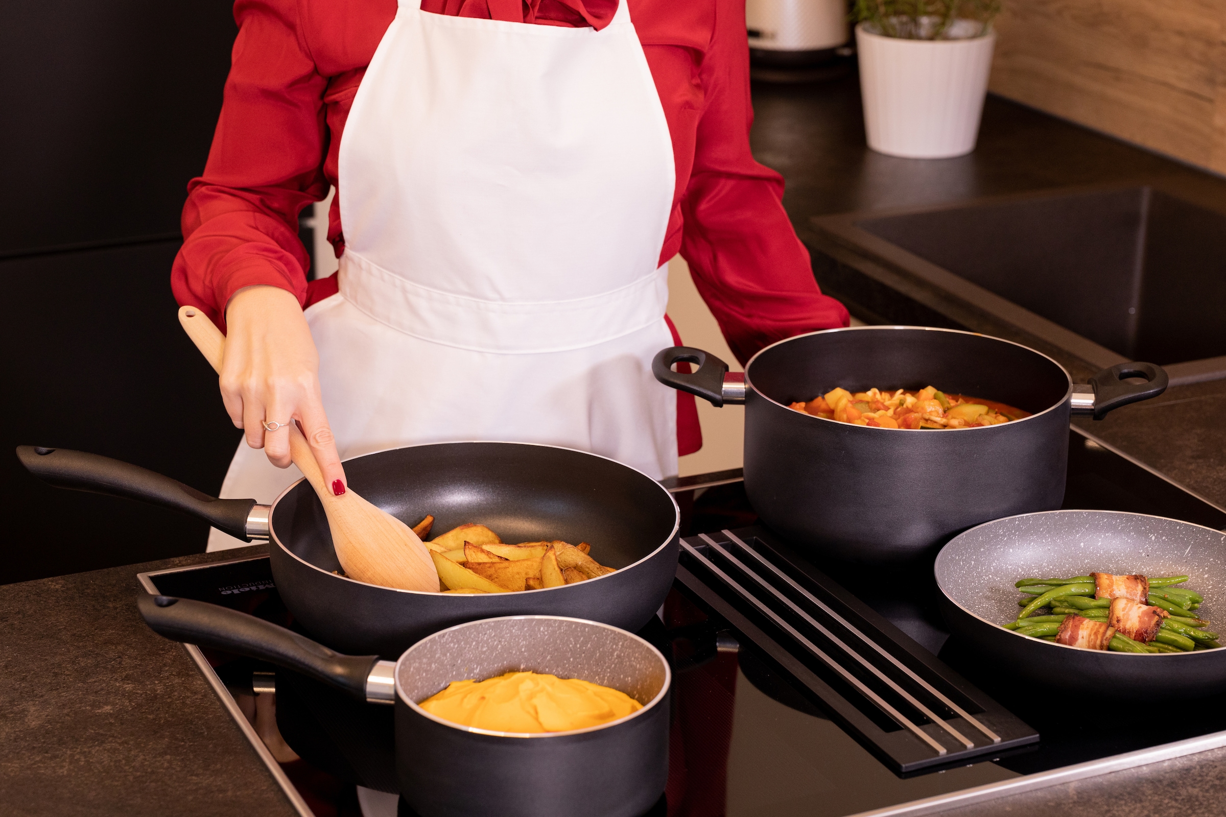 MÄSER Topf-Set »Kochtopf-Set Izar, Aluminium« Set, 6 Stk. tlg. Aluminium