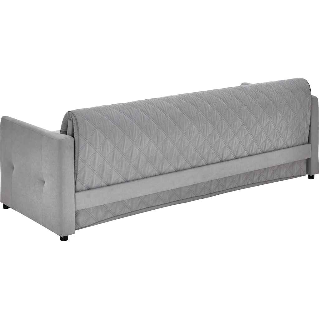 ATLANTIC home collection Schlafsofa »Ken«, mit Bettfunktion, inklusive Topper mit abnehmbarem Bezug