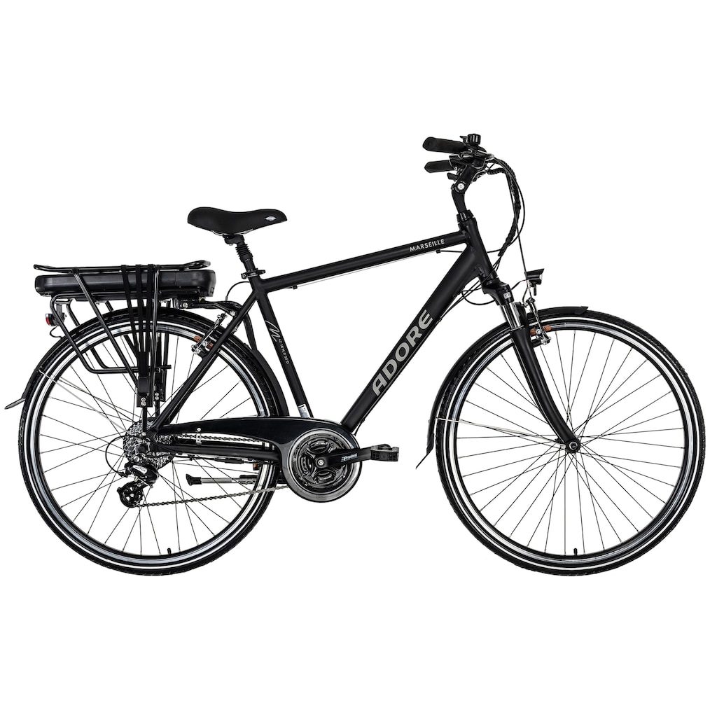 Adore E-Bike »Partnerset Marseille«, 24 Gang, Shimano, Altus, Heckmotor 250 W, (Spar-Set, 2 tlg.)