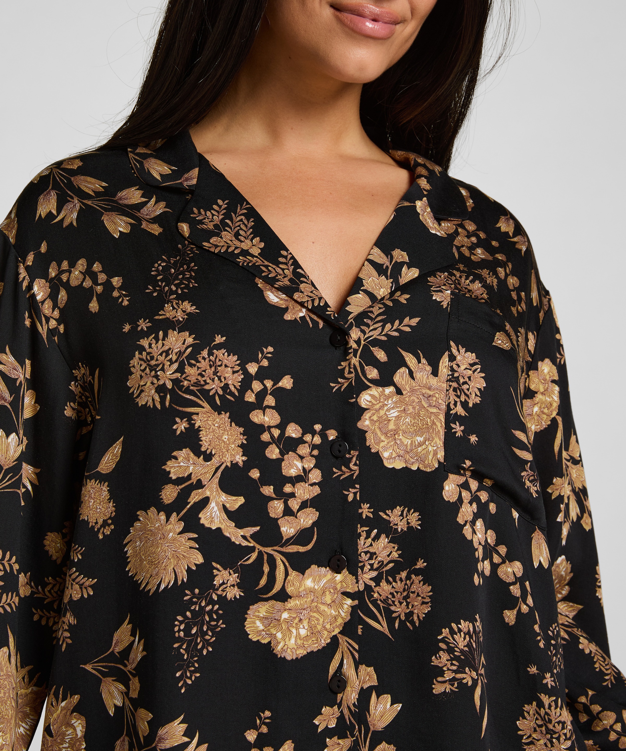 Hunkemöller Pyjama »Jacket Woven Print«
