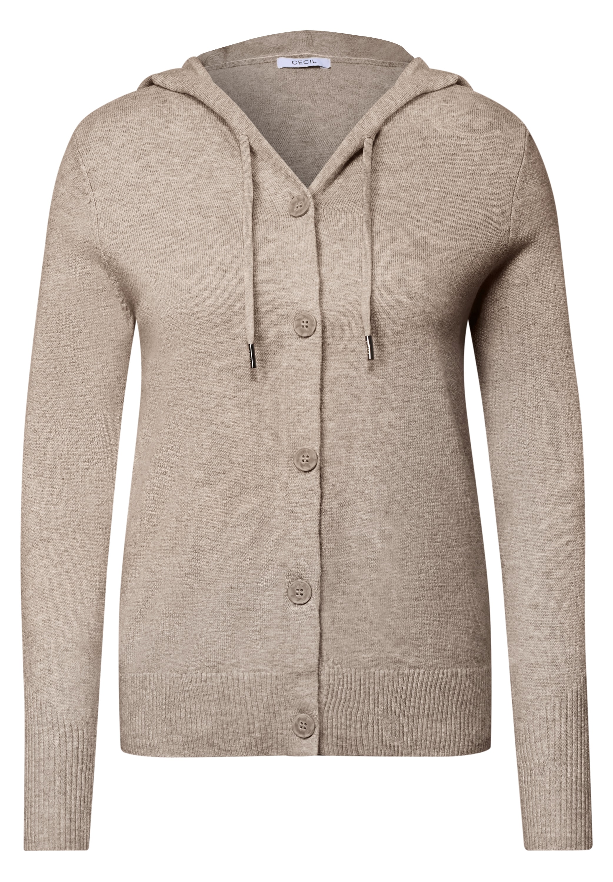 Cecil Cardigan mit Kapuze mit Tunnelzugband