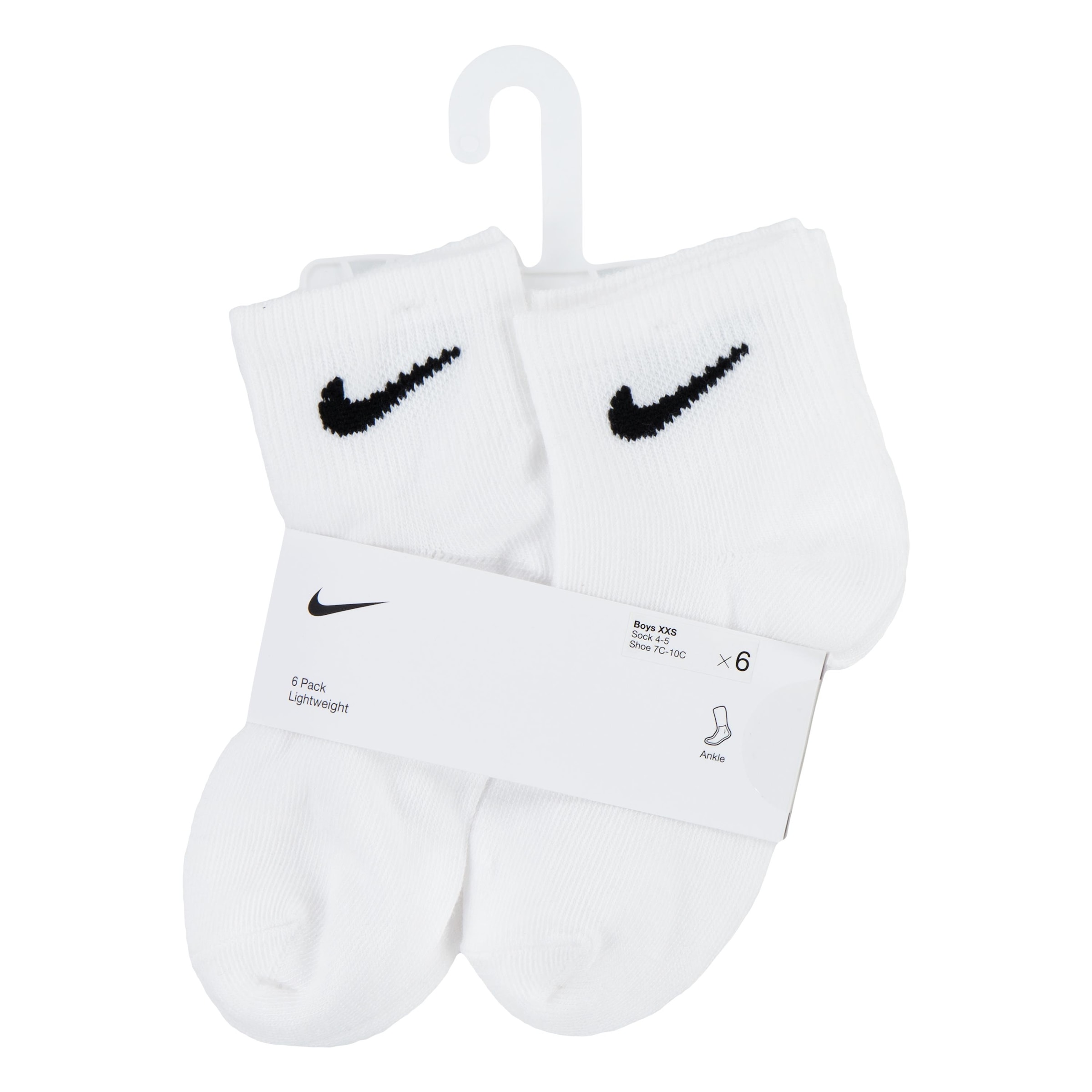 Nike Sportswear Sportsocken »NHN NIKE BASIC PACK QUARTER« Packung, 6 Paar tlg. für Kinder (4-5 Jahre), für sportive Aktivitäten, mit Labelstickerei