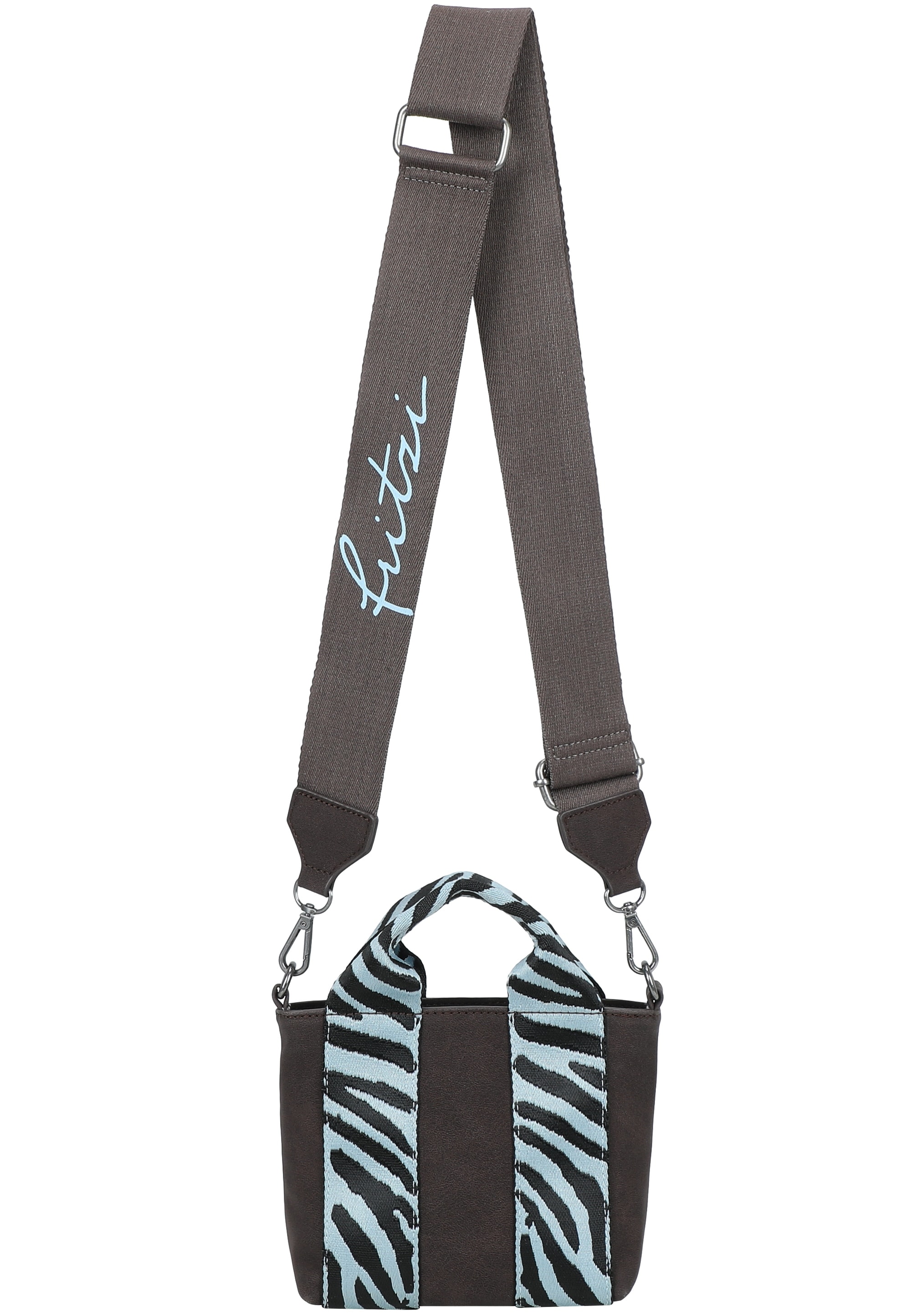 Fritzi aus Preußen Schultertasche »Fritzi Bini Heritage Espressini« mit breitem Webbing-Schulterriemen