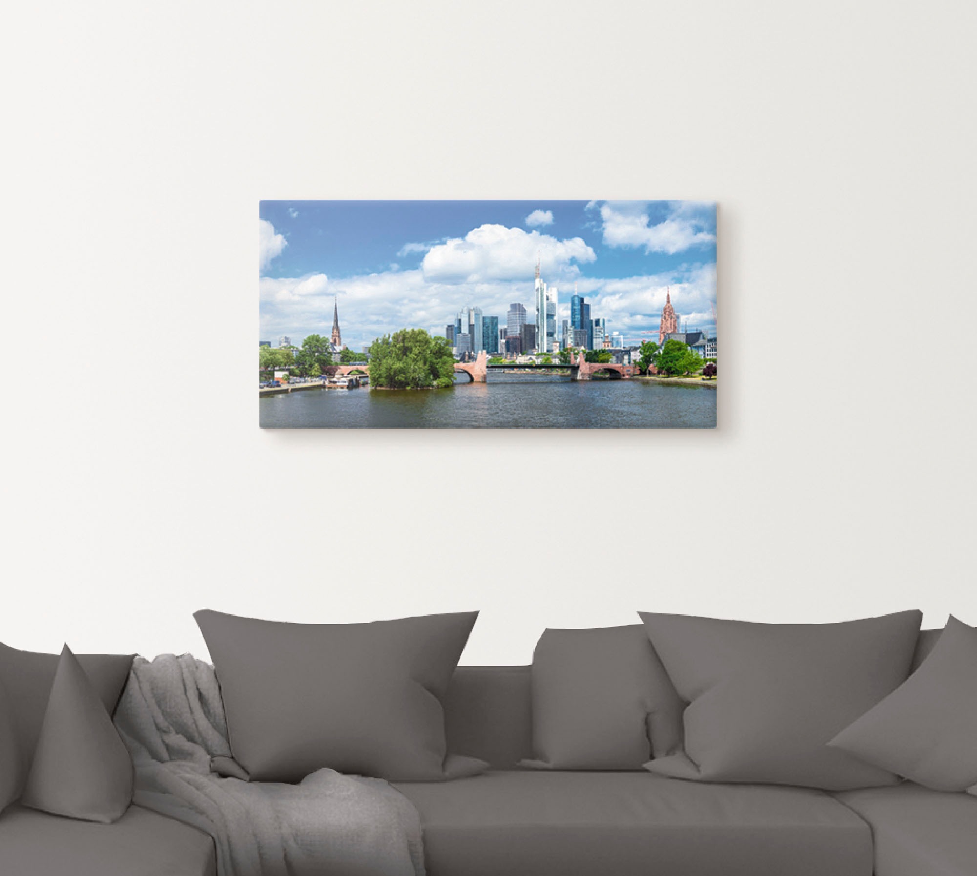 Artland Wandbild »Frankfurt am Main«, Deutschland, (1 St.), als Alubild, Outdoorbild, Leinwandbild, Poster in verschied. Größen