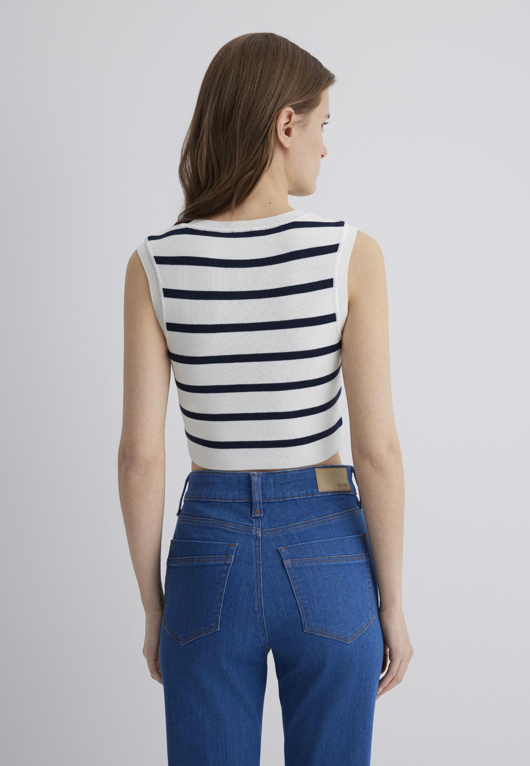 Mavi Strickpullover »NONSLEEVE TRICOT«, Top ärmellos