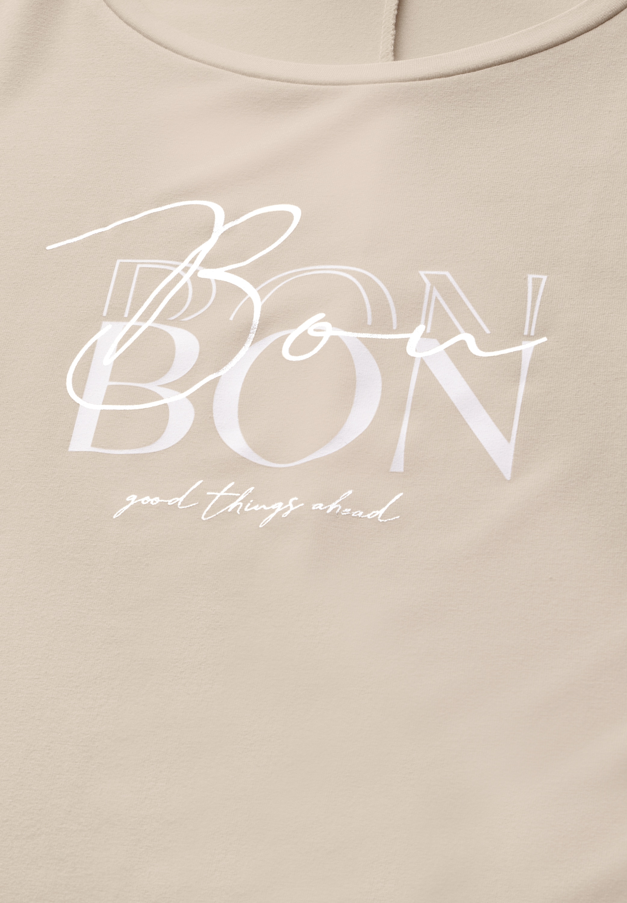 STREET ONE T-Shirt, aus softem Materialmix