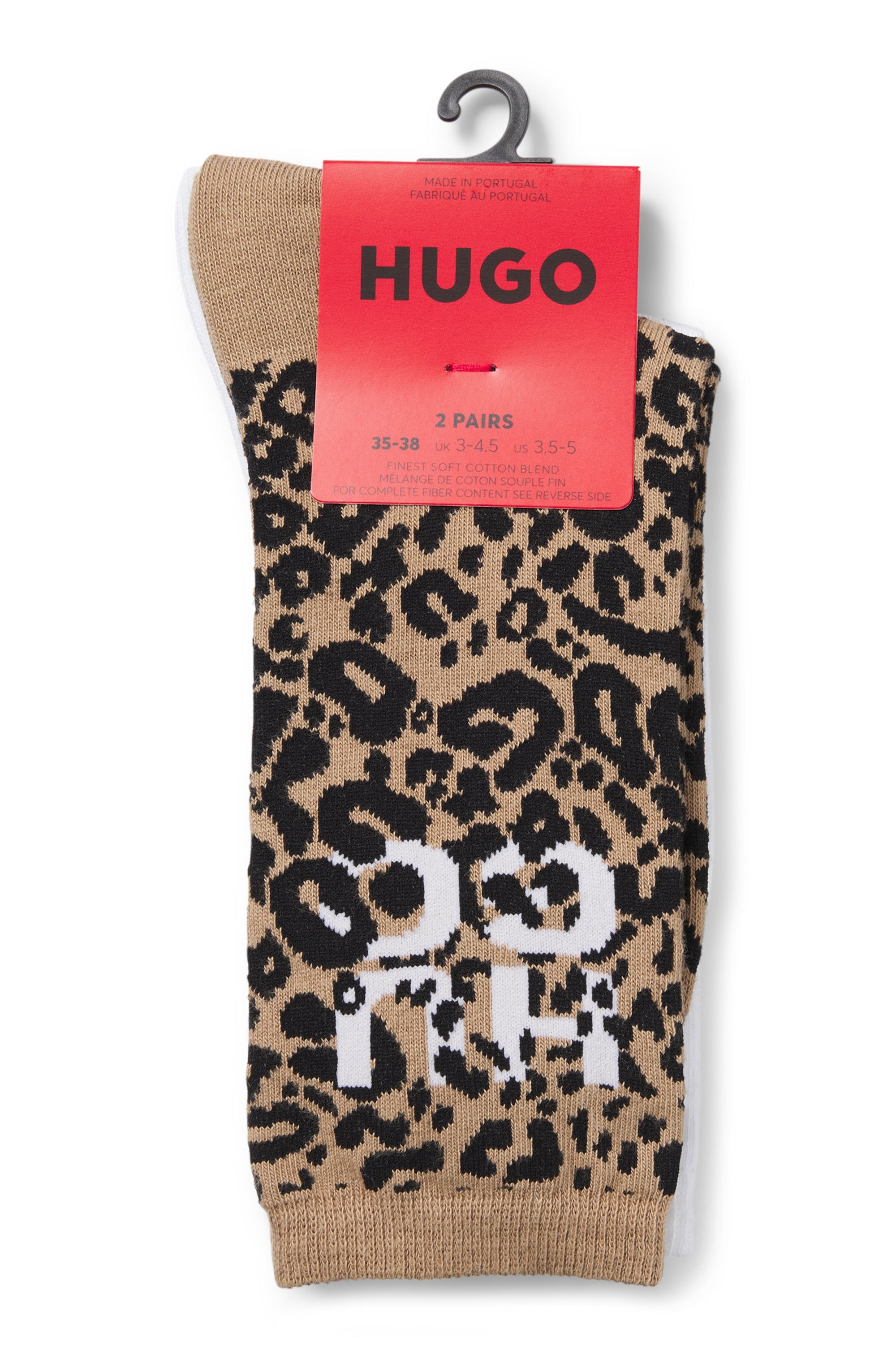 HUGO Underwear Socken »LEO LOGO«, (Packung, 2 Paar), mit HUGO-Schriftzug