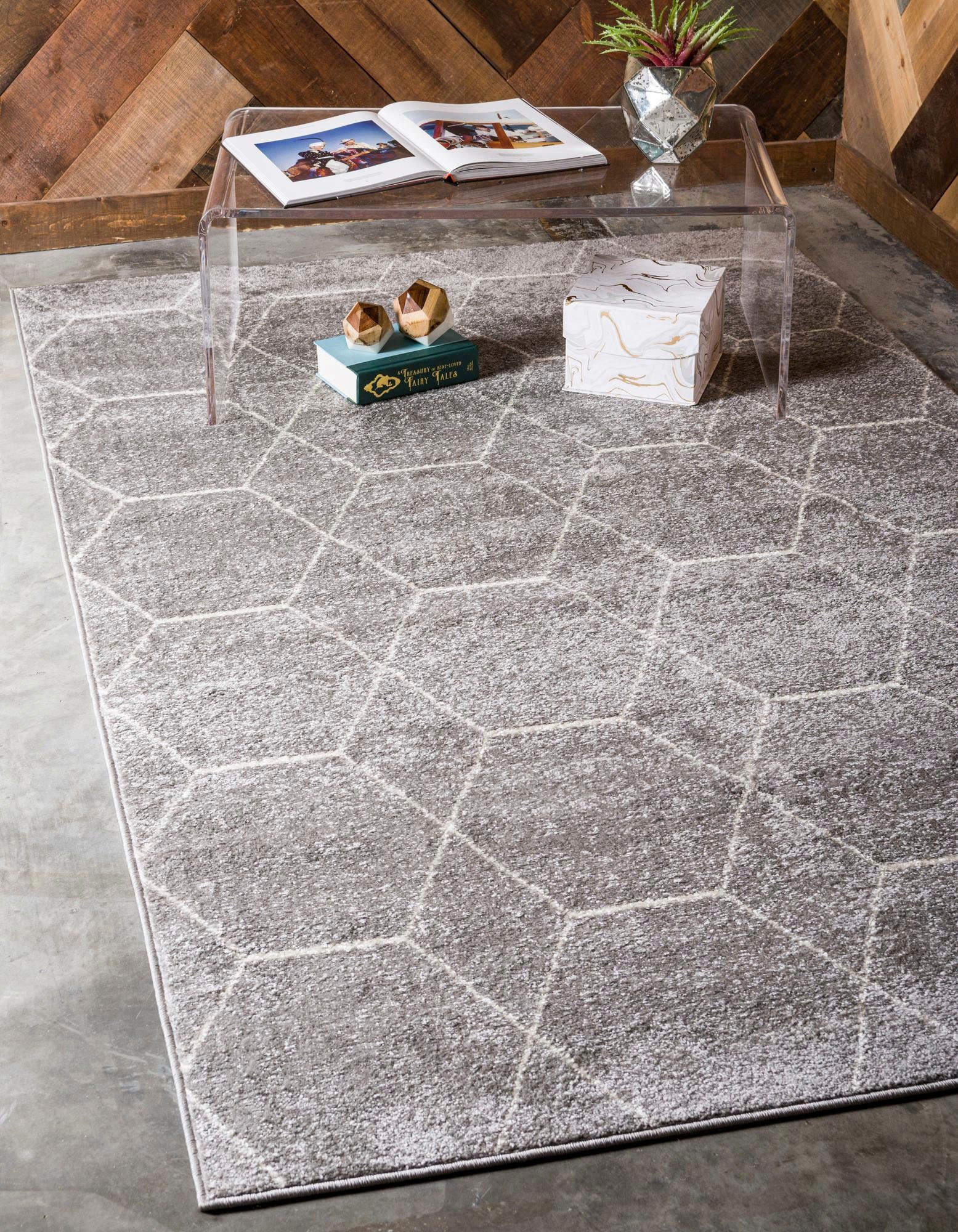 Myflair Möbel & Accessoires Teppich »Crosses Frieze Lagerräumung«, rechteckig, 8 mm Höhe, Kurzflor, gewebt, modernes Design, ideal im Wohnzimmer & Schlafzimmer